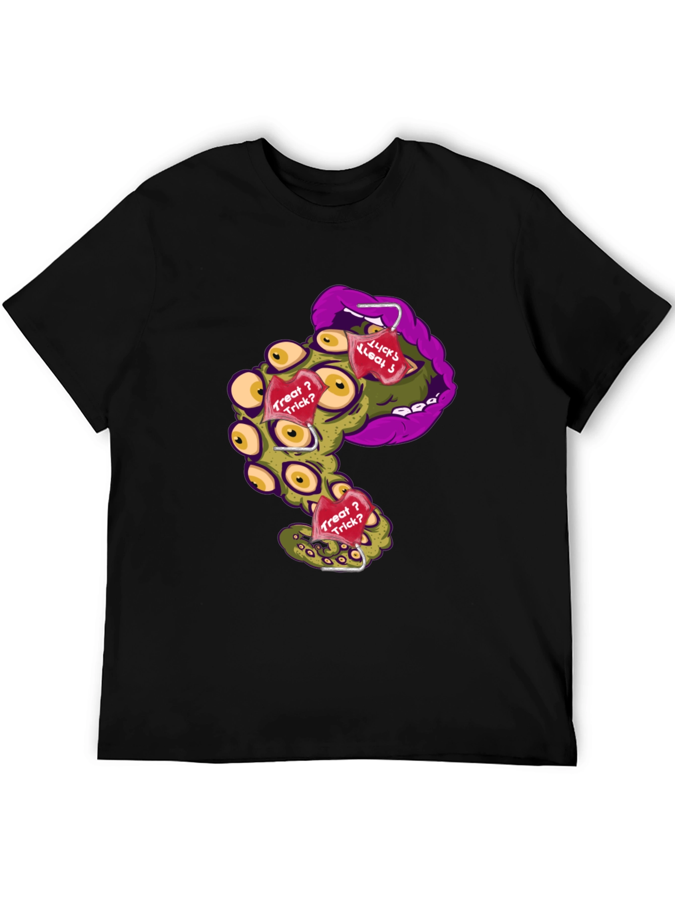 Monster Mouth Halloween Graphic T-Shirt