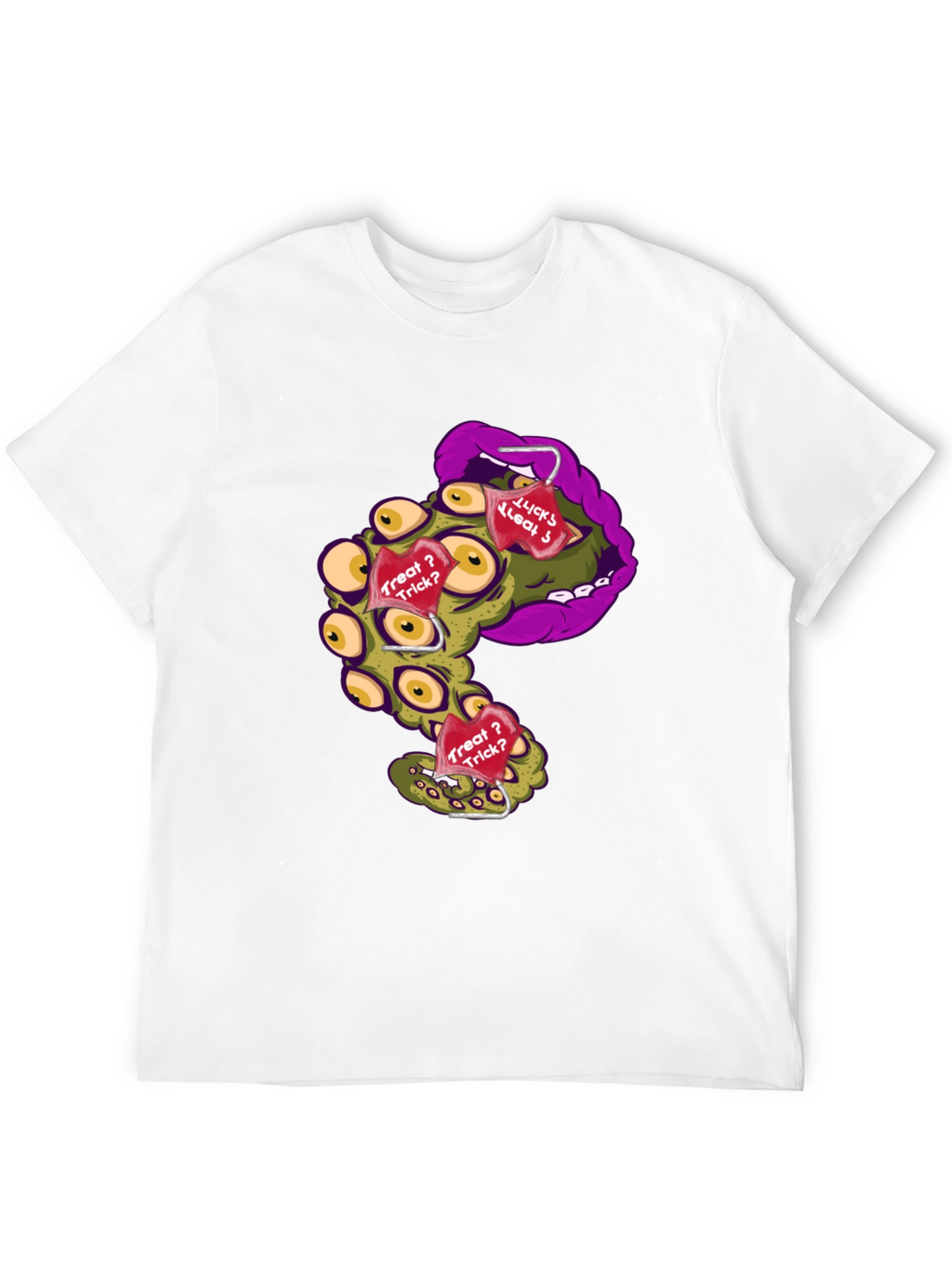 Monster Mouth Halloween Graphic T-Shirt