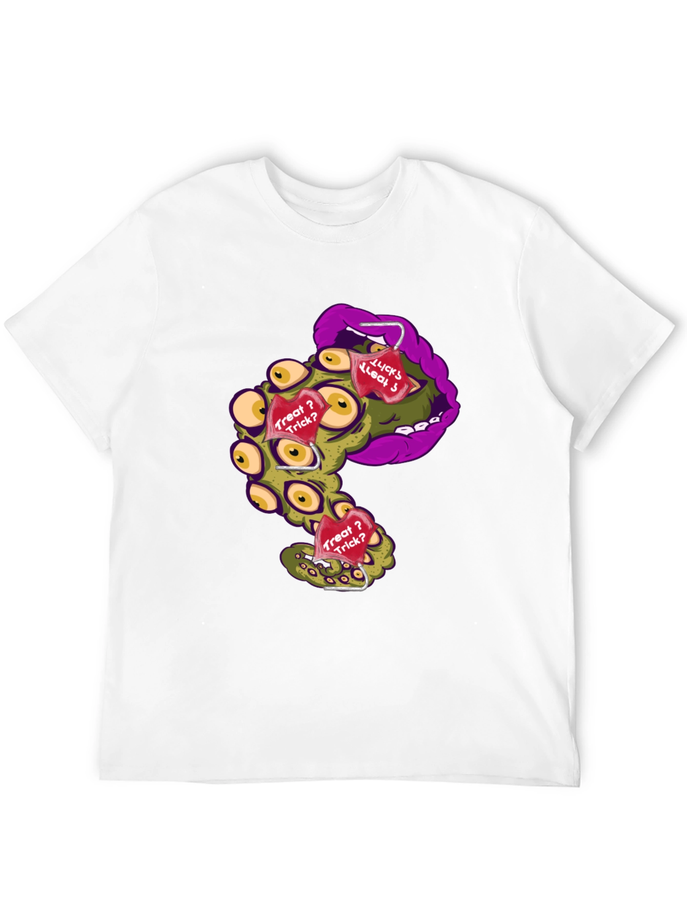 Monster Mouth Halloween Graphic T-Shirt
