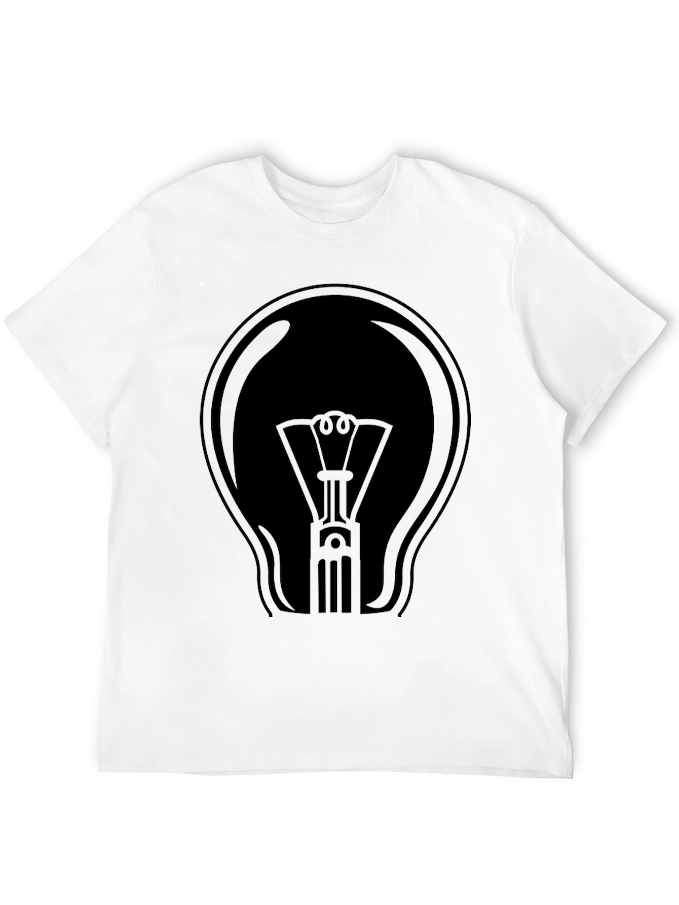 Black Light Bulb Graphic T-Shirt