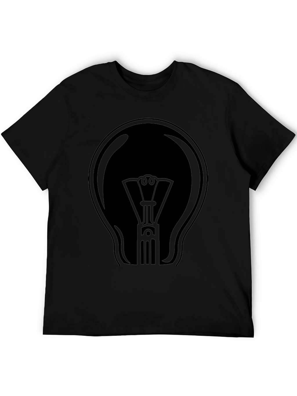 Black Light Bulb Graphic T-Shirt