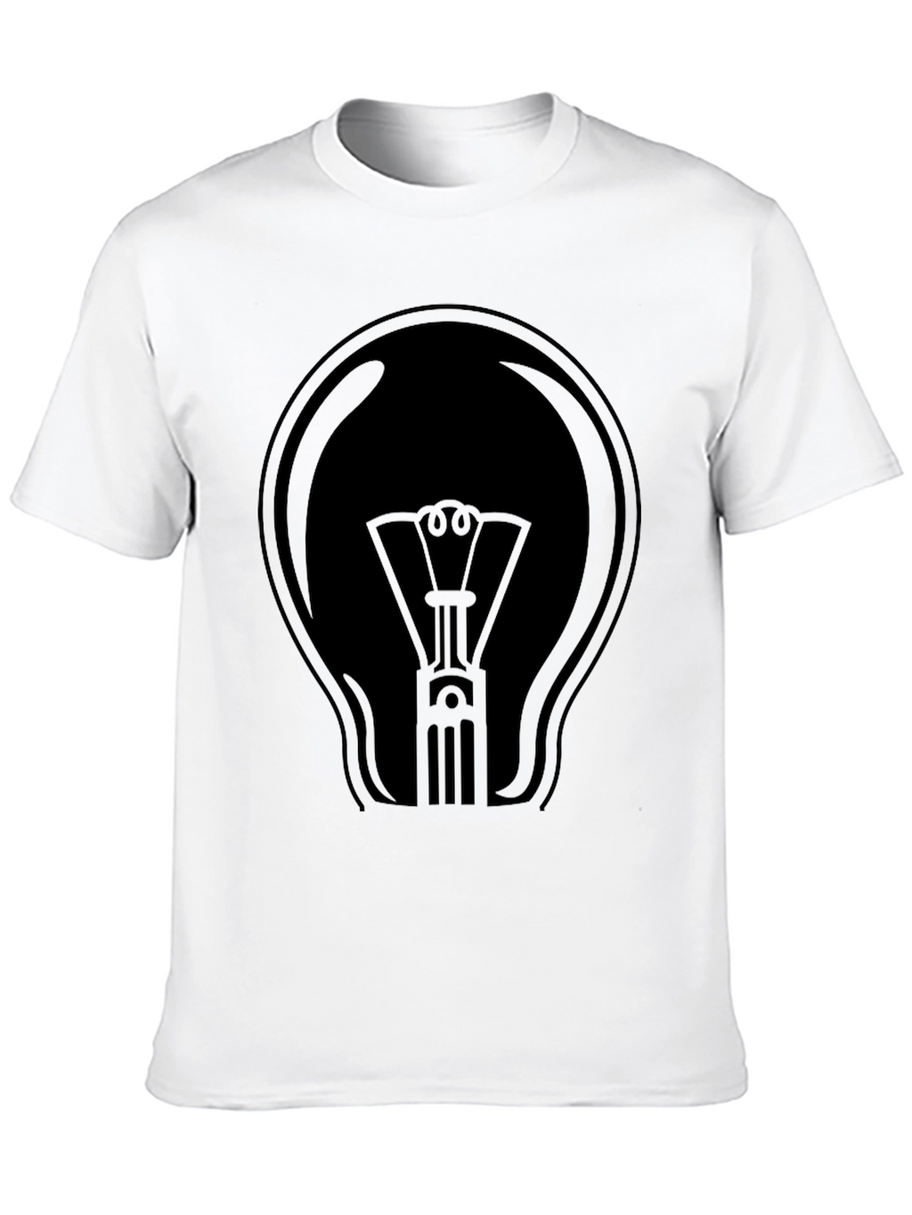 Black Light Bulb Graphic T-Shirt