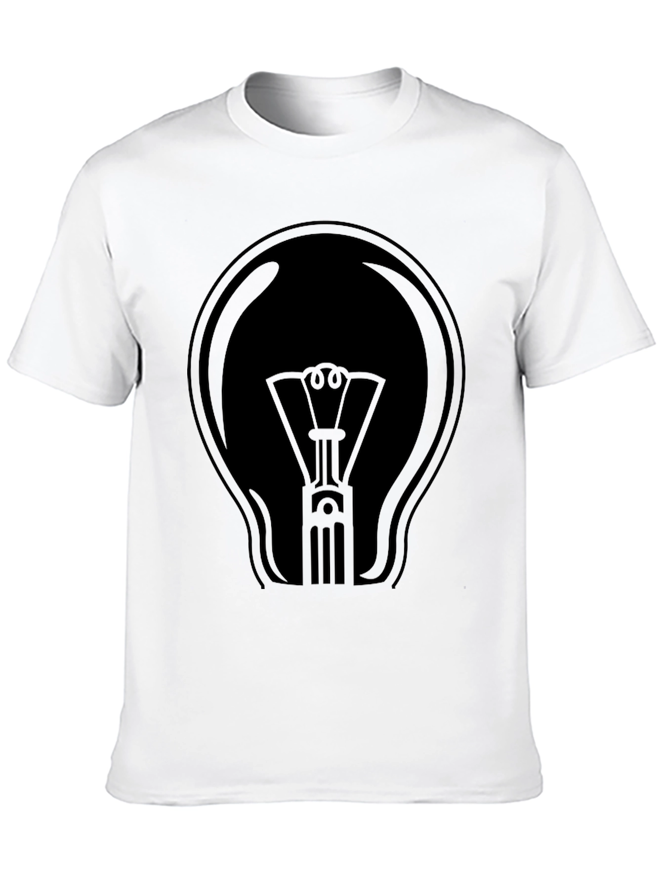 Black Light Bulb Graphic T-Shirt