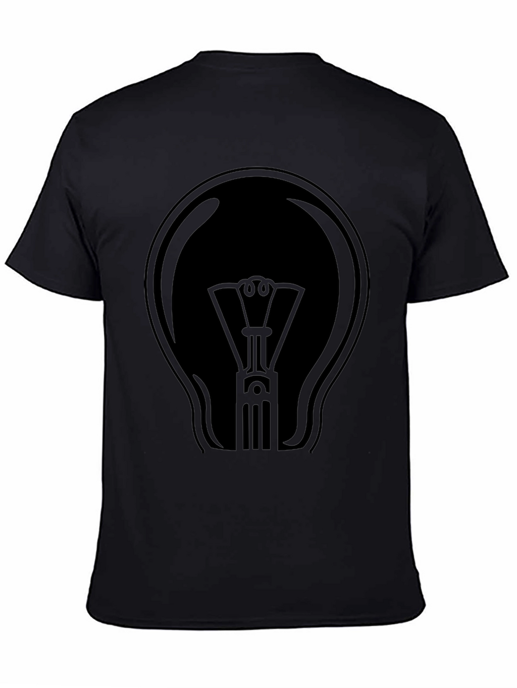 Black Light Bulb Graphic T-Shirt