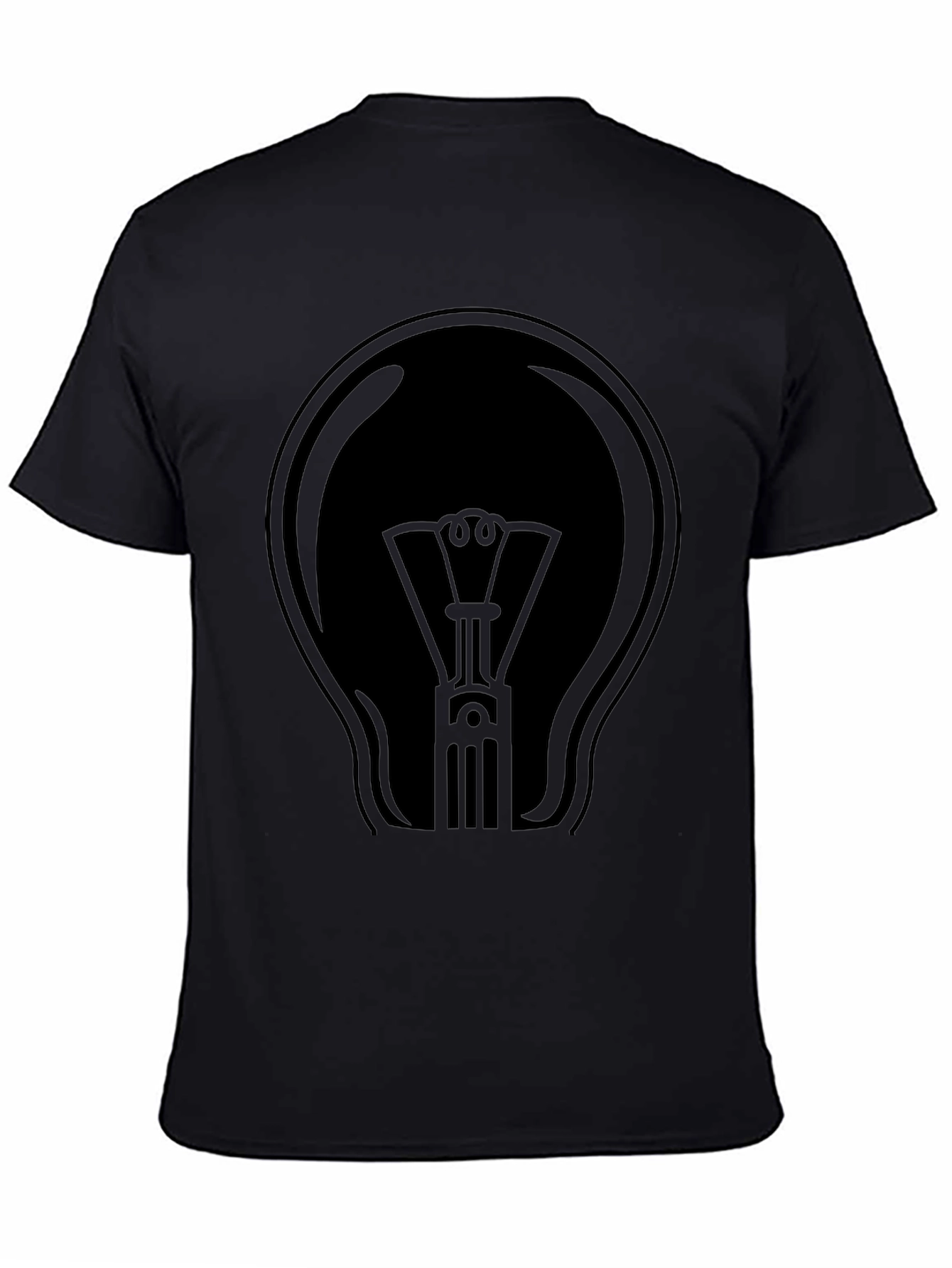 Black Light Bulb Graphic T-Shirt
