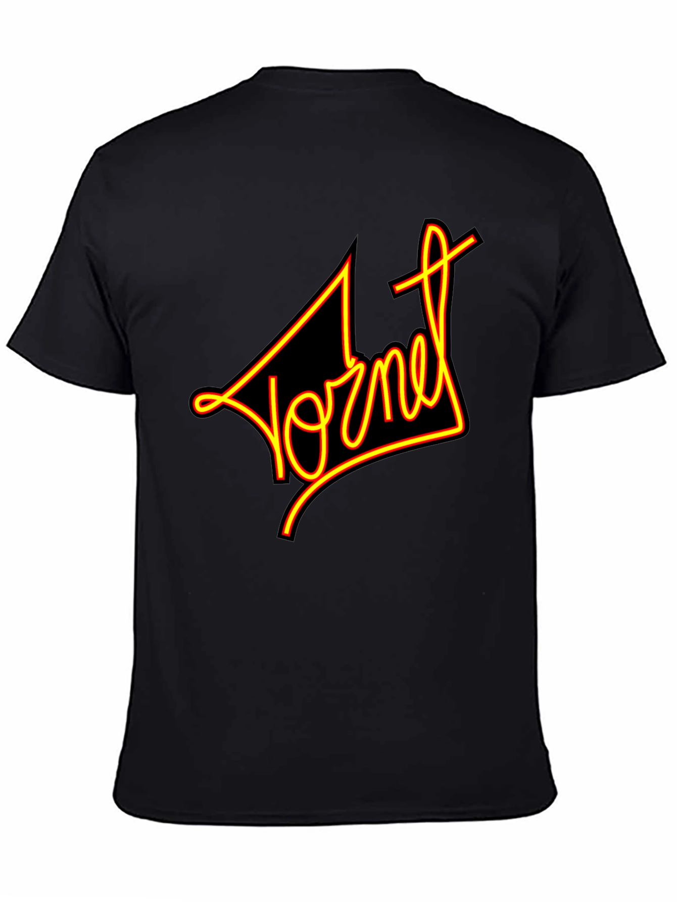 Retro Yornet Graphic Black T-Shirt