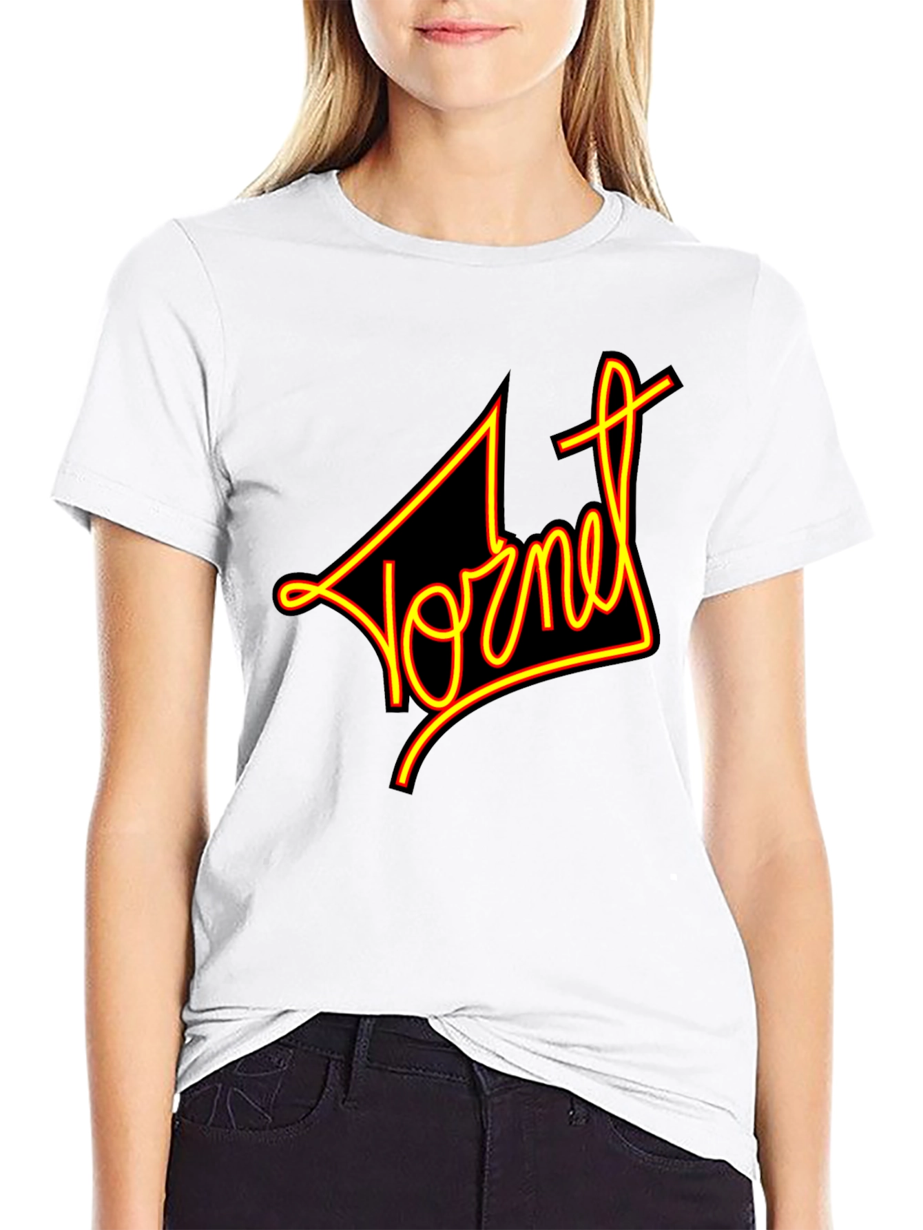 Retro Yornet Graphic Black T-Shirt