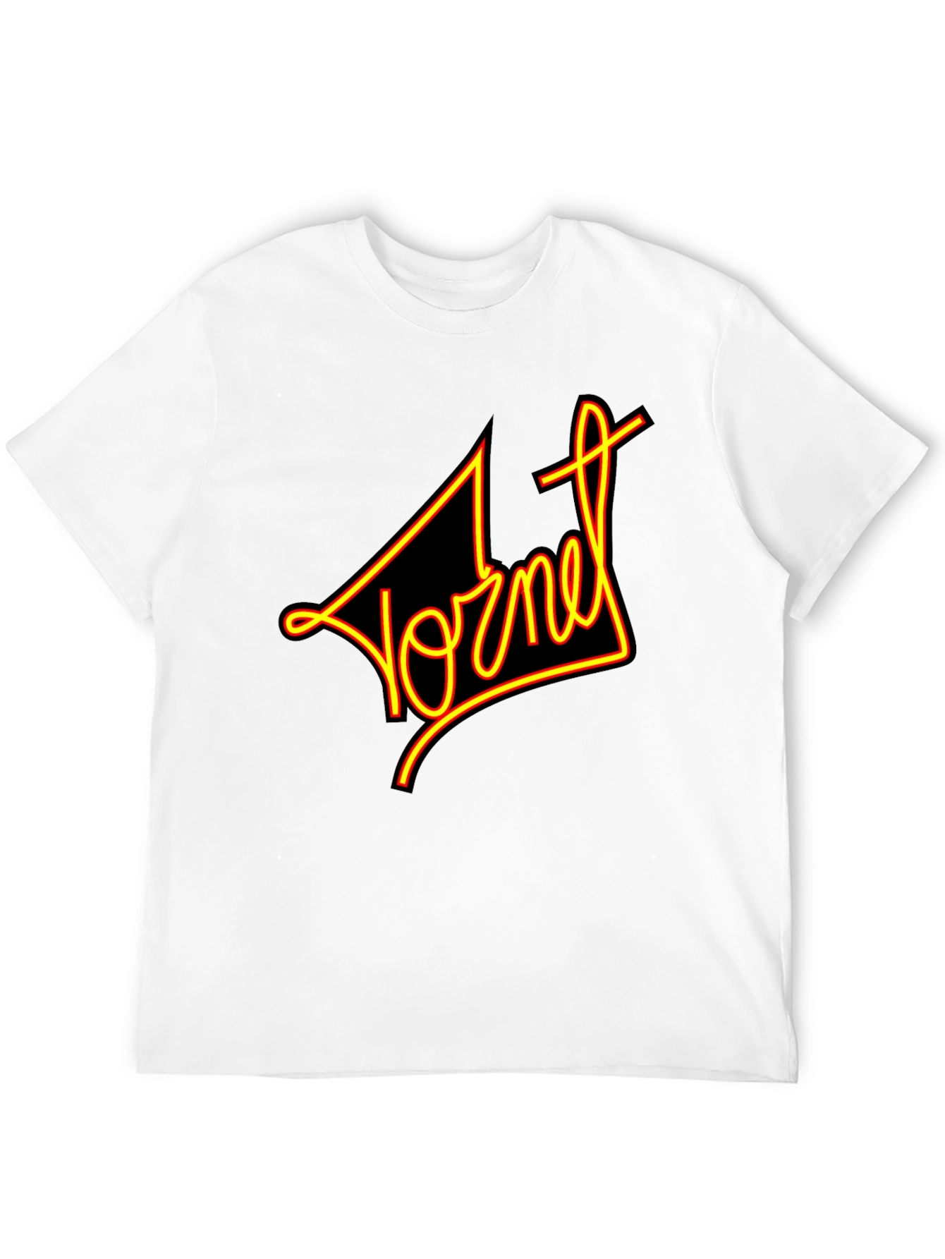 Retro Yornet Graphic Black T-Shirt