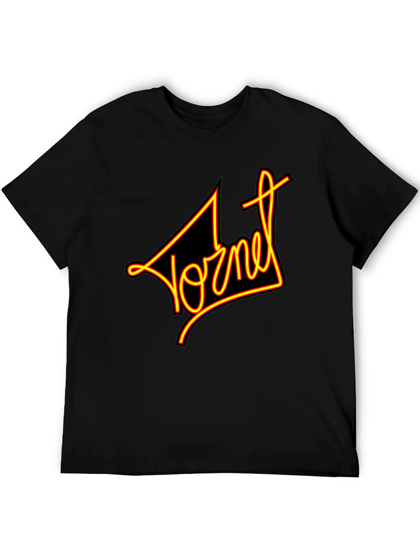 Retro Yornet Graphic Black T-Shirt