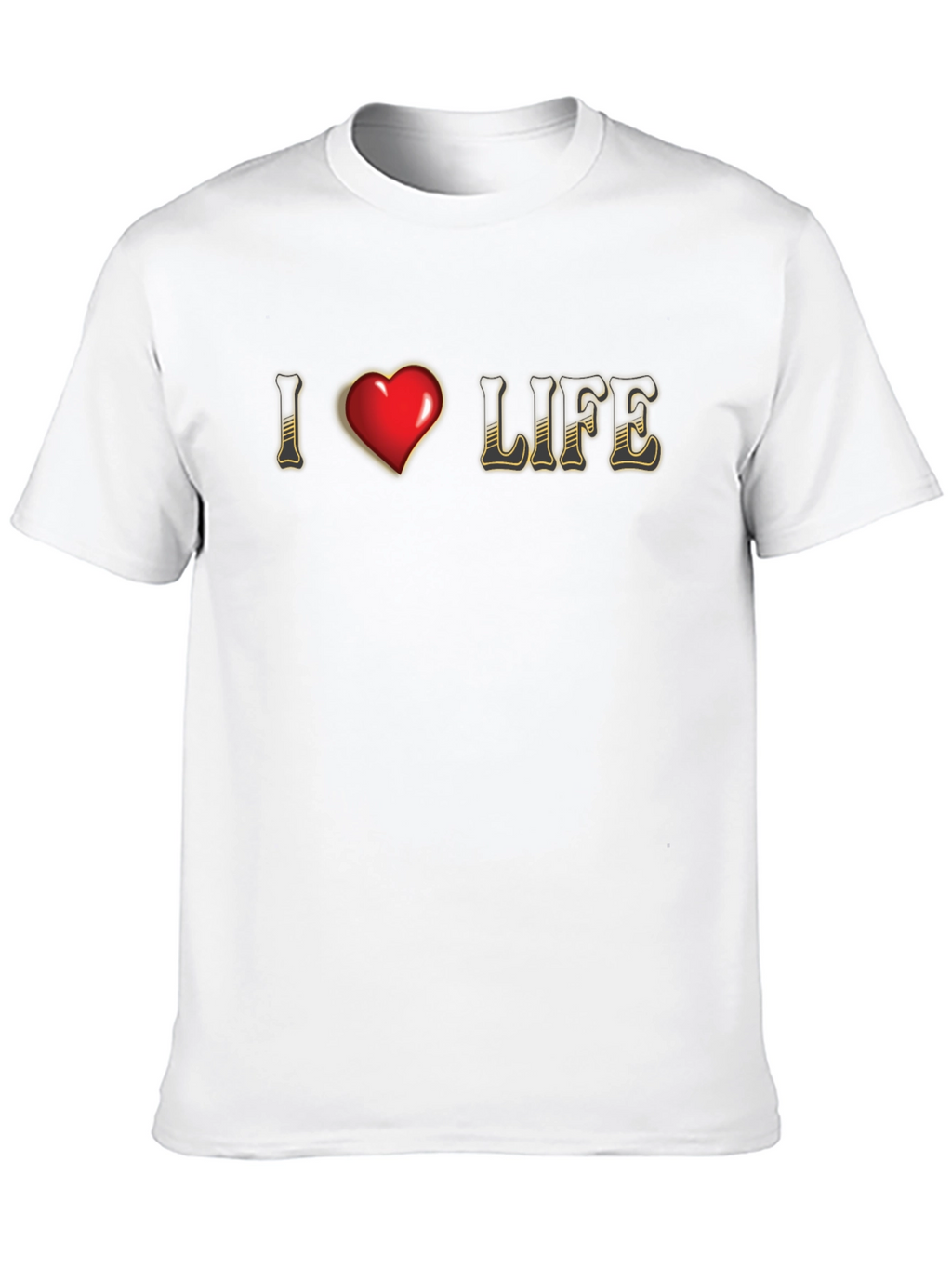 I Heart Life Graphic Tee - Stylish Comfort