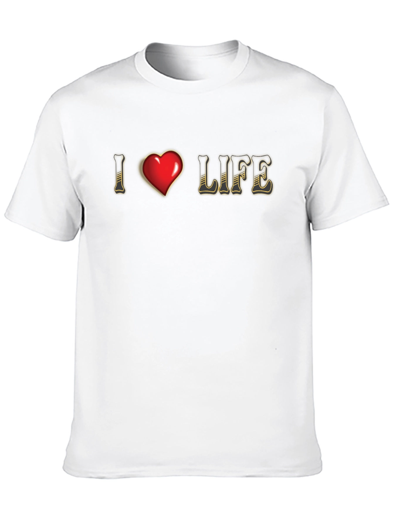 I Heart Life Graphic Tee - Stylish Comfort