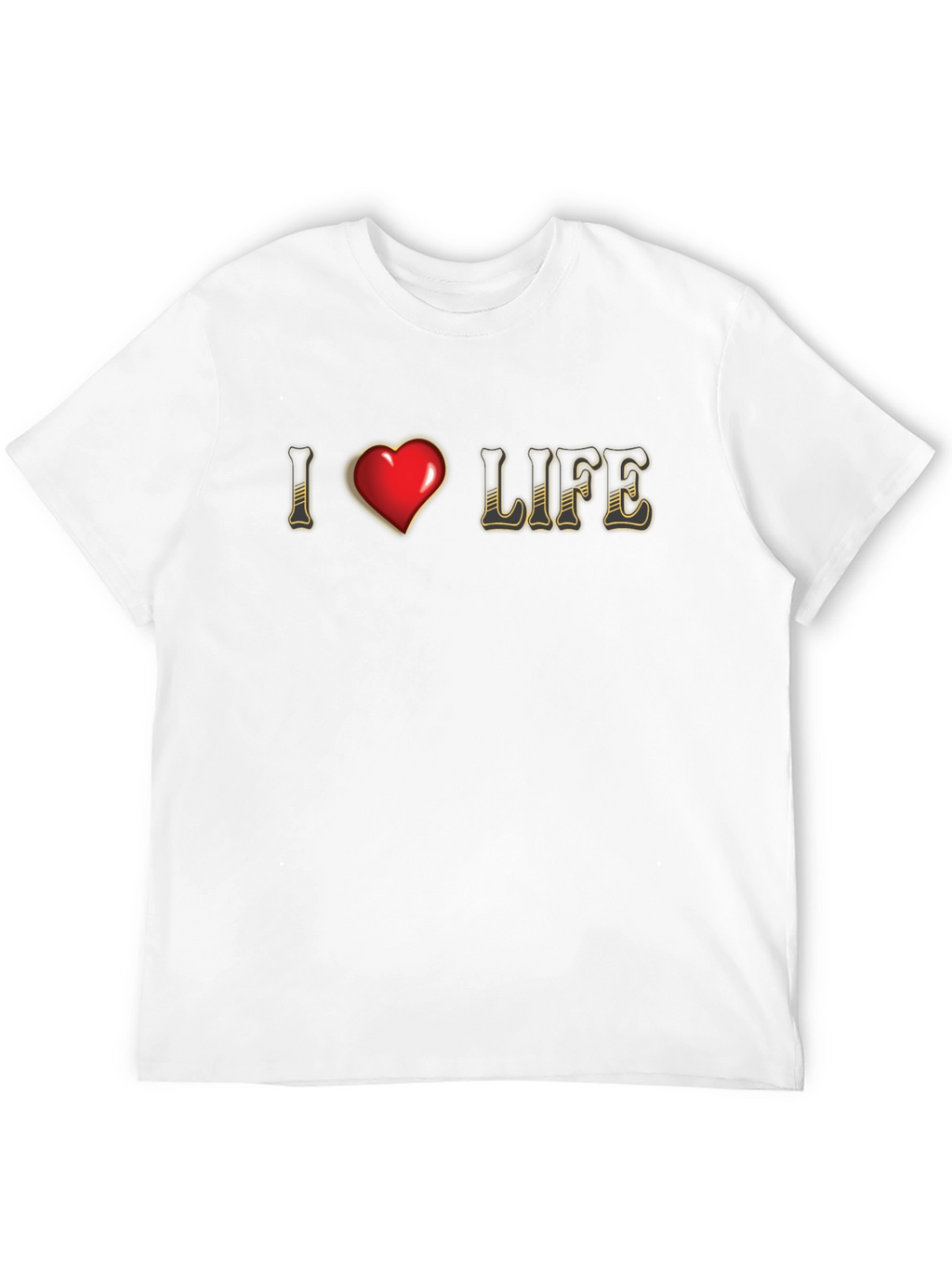 I Heart Life Graphic Tee - Stylish Comfort