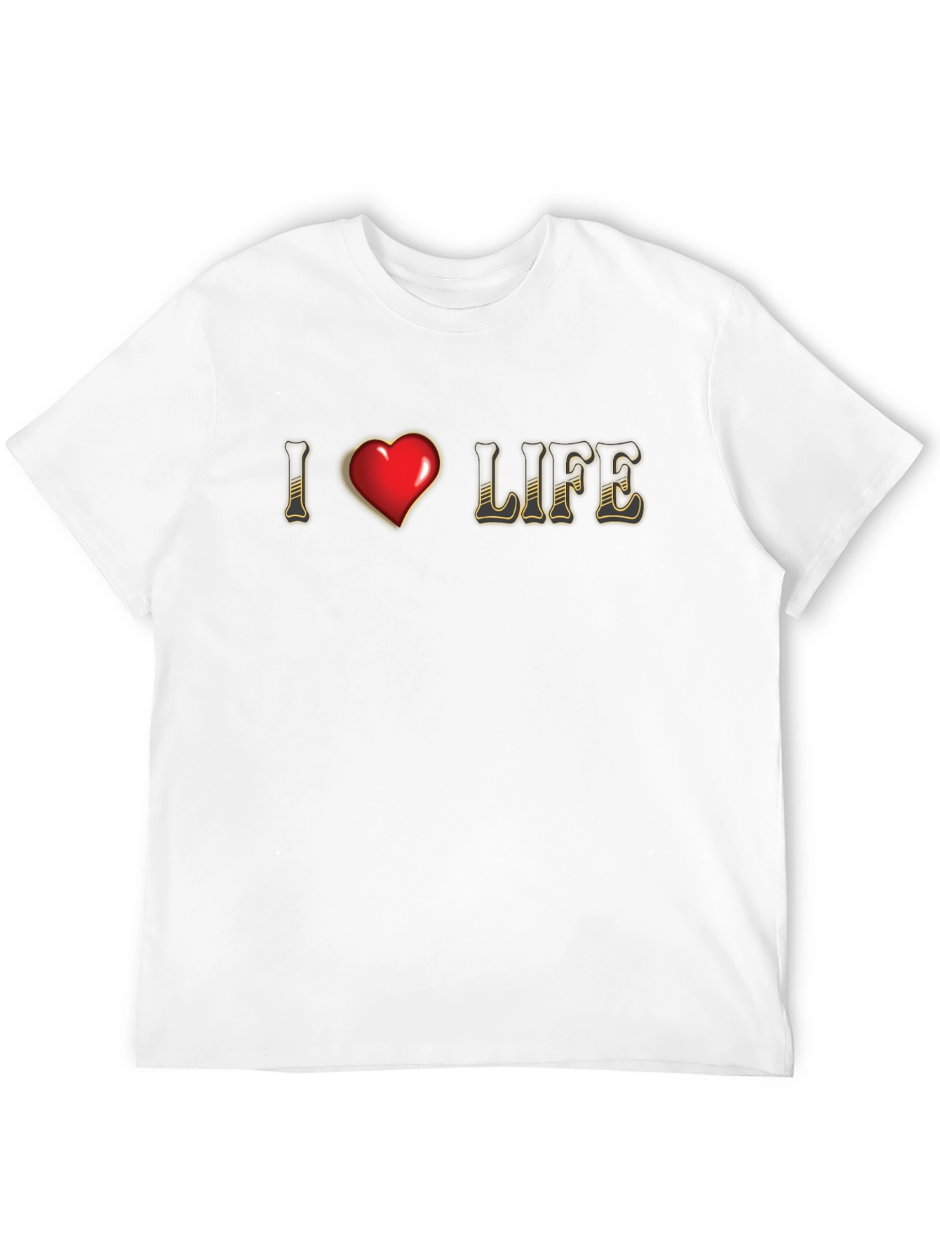 I Heart Life Graphic Tee - Stylish Comfort