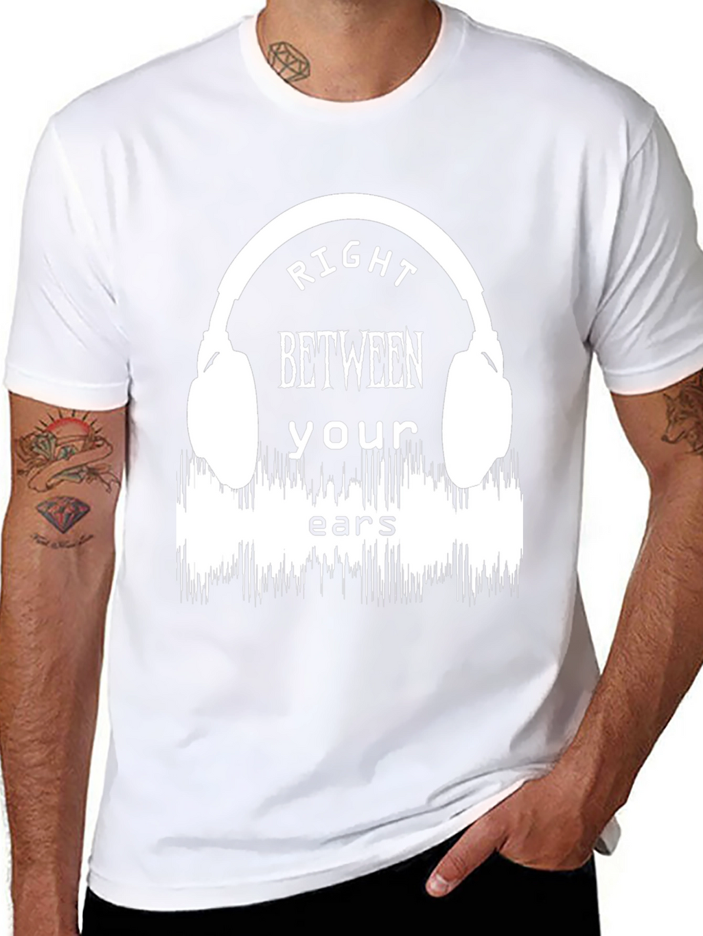 Right Between Your Ears Graphic T-Shirt