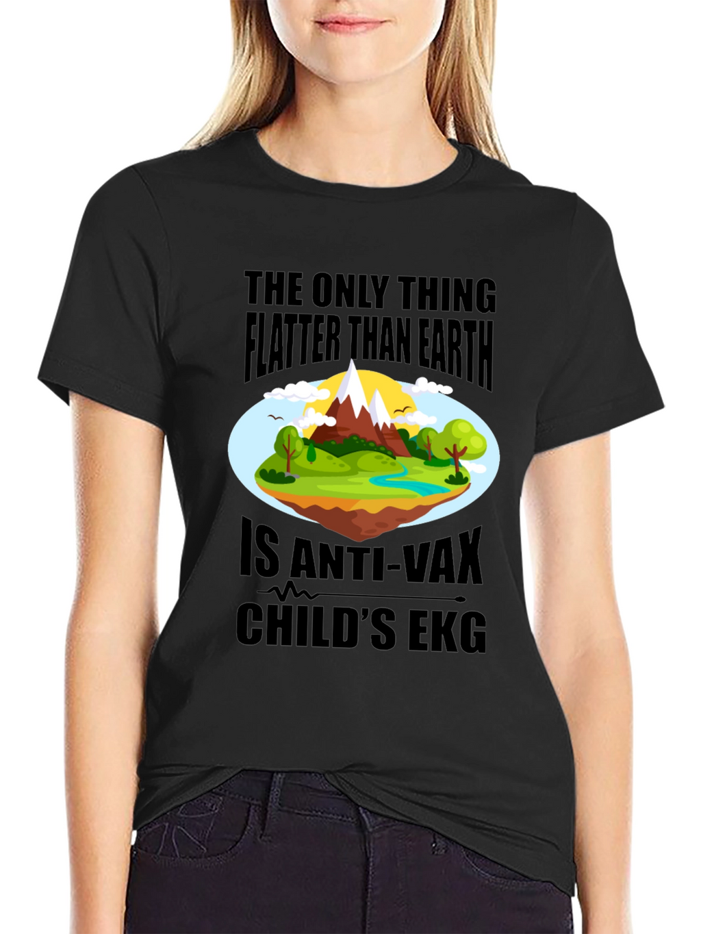 Anti-Vax Childs EKG T-Shirt