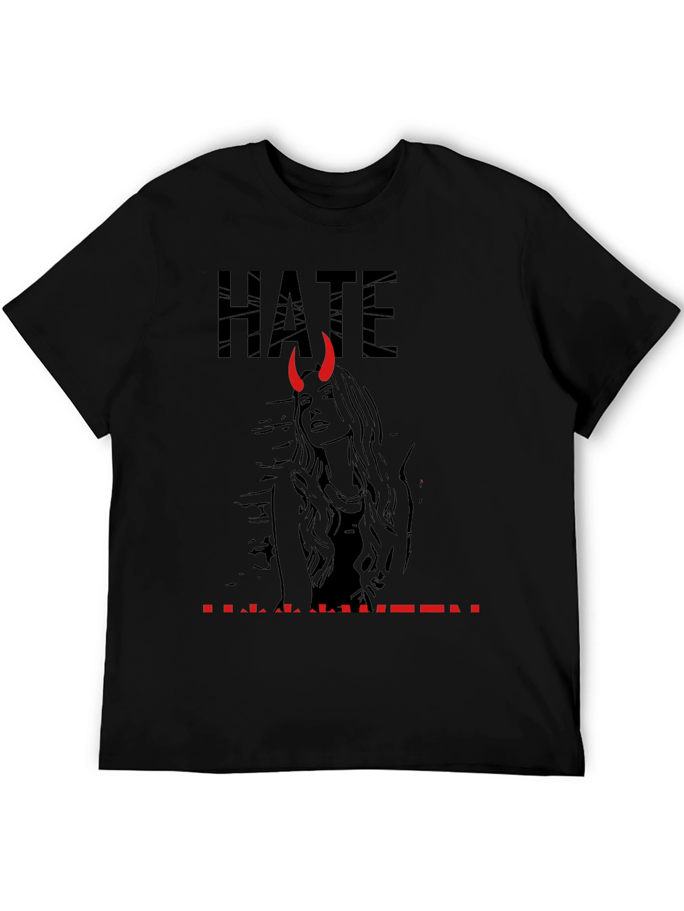 Hate Halloween Graphic Print T-Shirt