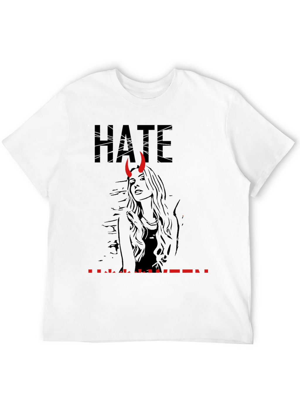 Hate Halloween Graphic Print T-Shirt