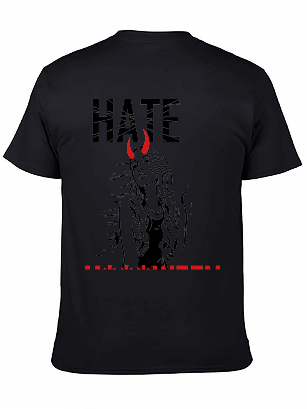 Hate Halloween Graphic Print T-Shirt