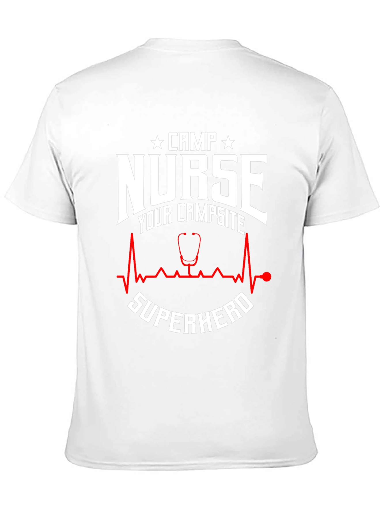 Camp Nurse Superhero Graphic T-Shirt