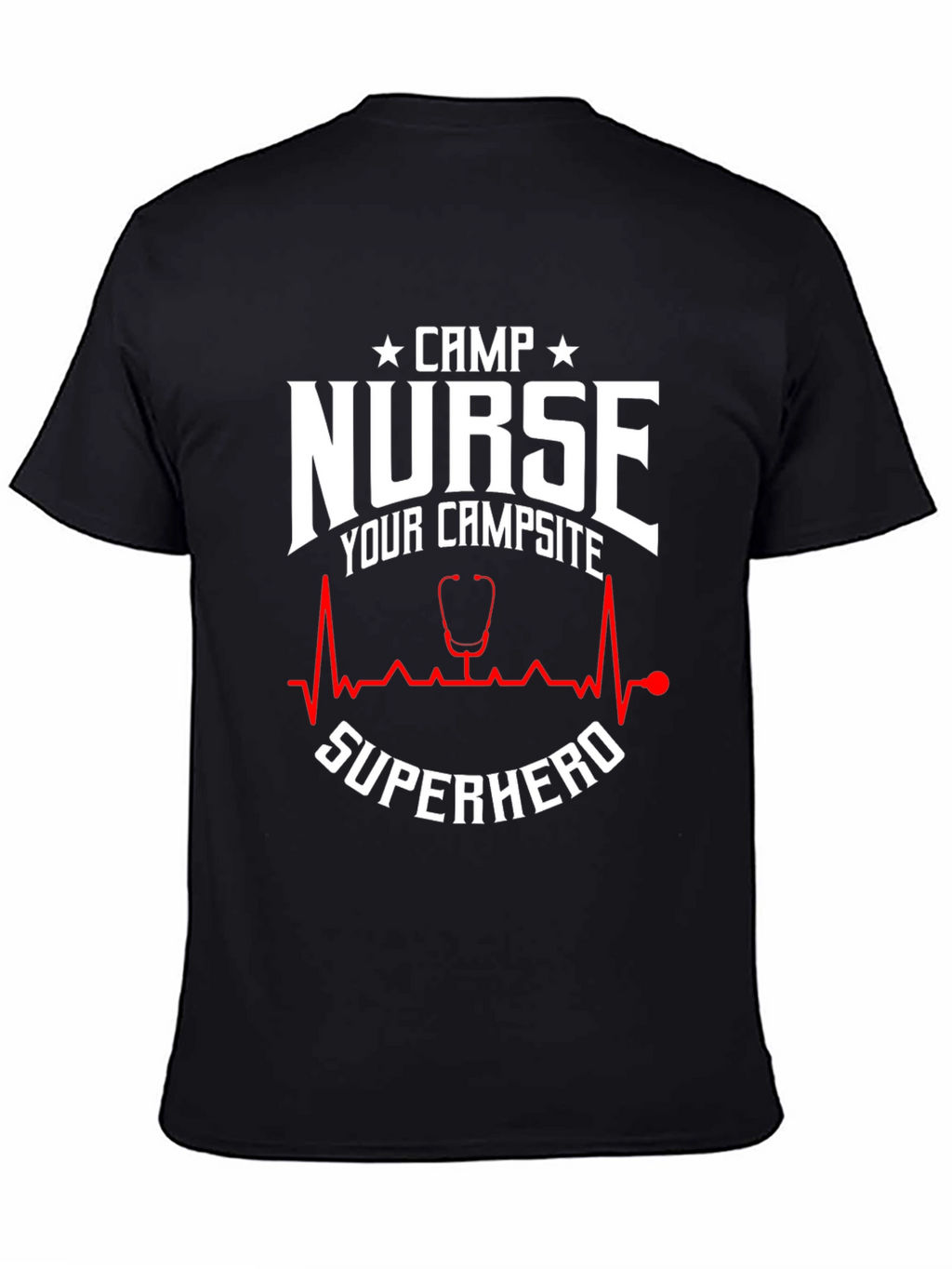 Camp Nurse Superhero Graphic T-Shirt
