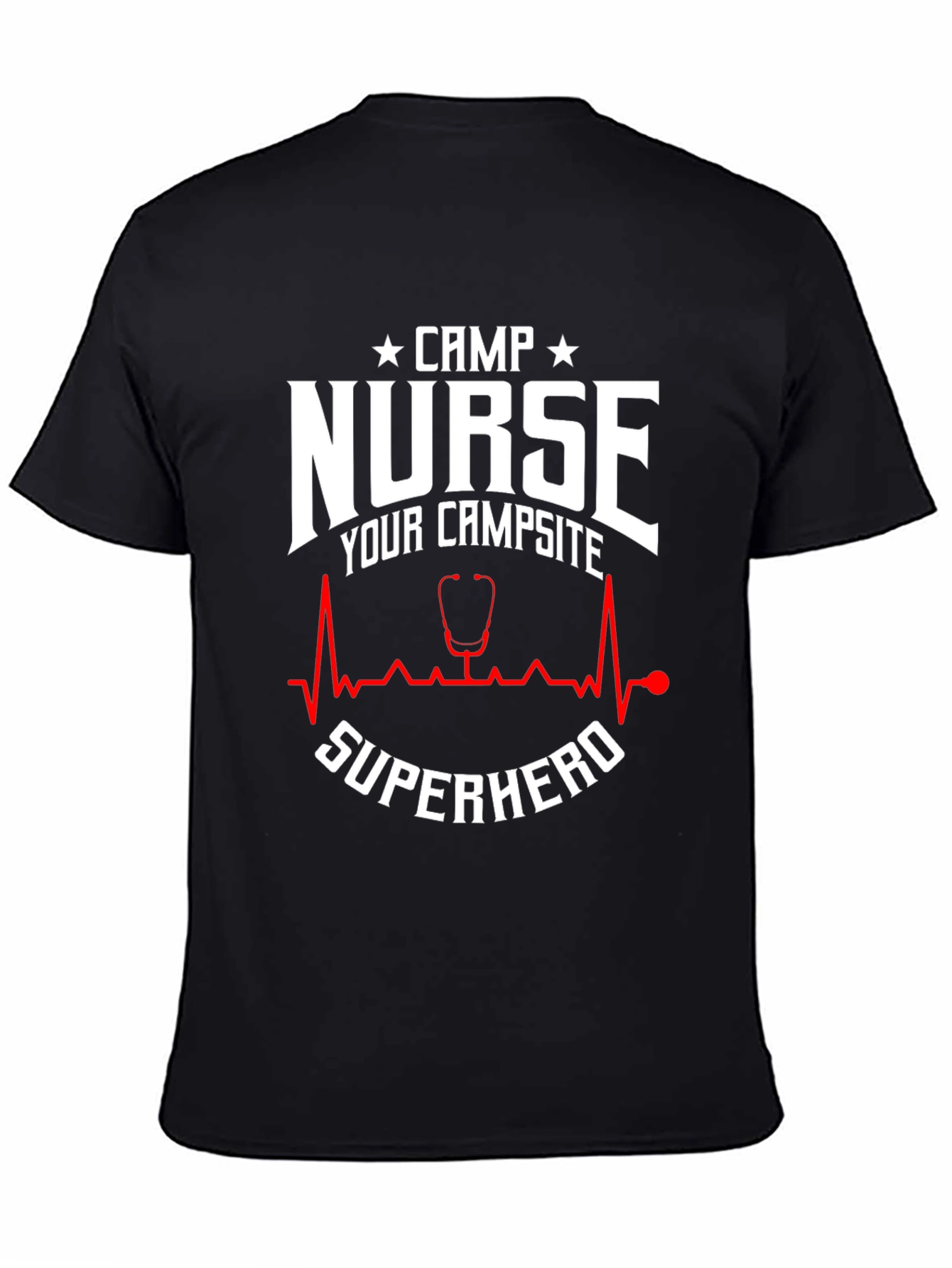 Camp Nurse Superhero Graphic T-Shirt