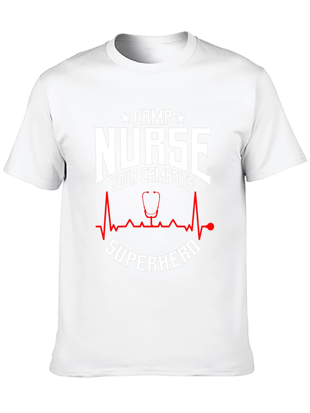 Camp Nurse Superhero Graphic T-Shirt