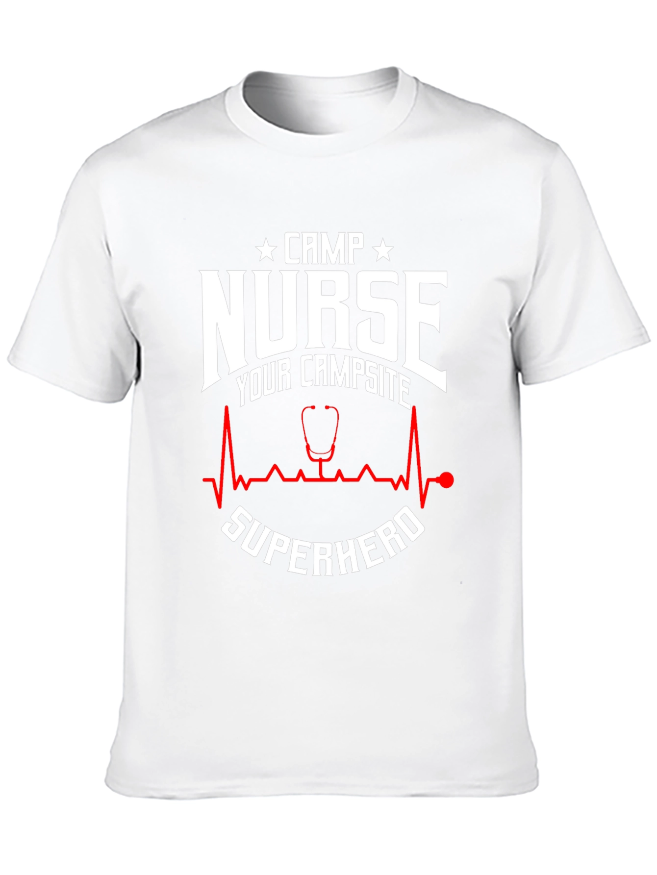 Camp Nurse Superhero Graphic T-Shirt