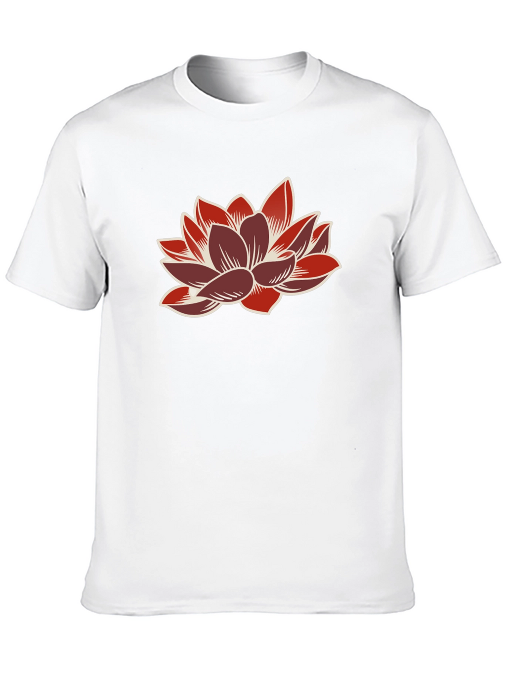 Lotus Flower Graphic Tee - Stylish Casual Wear