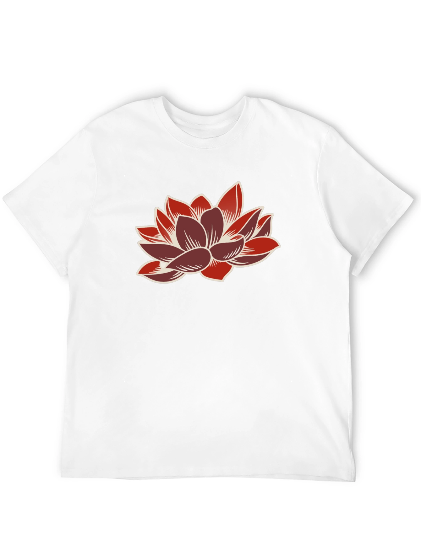 Lotus Flower Graphic Tee - Stylish Casual Wear