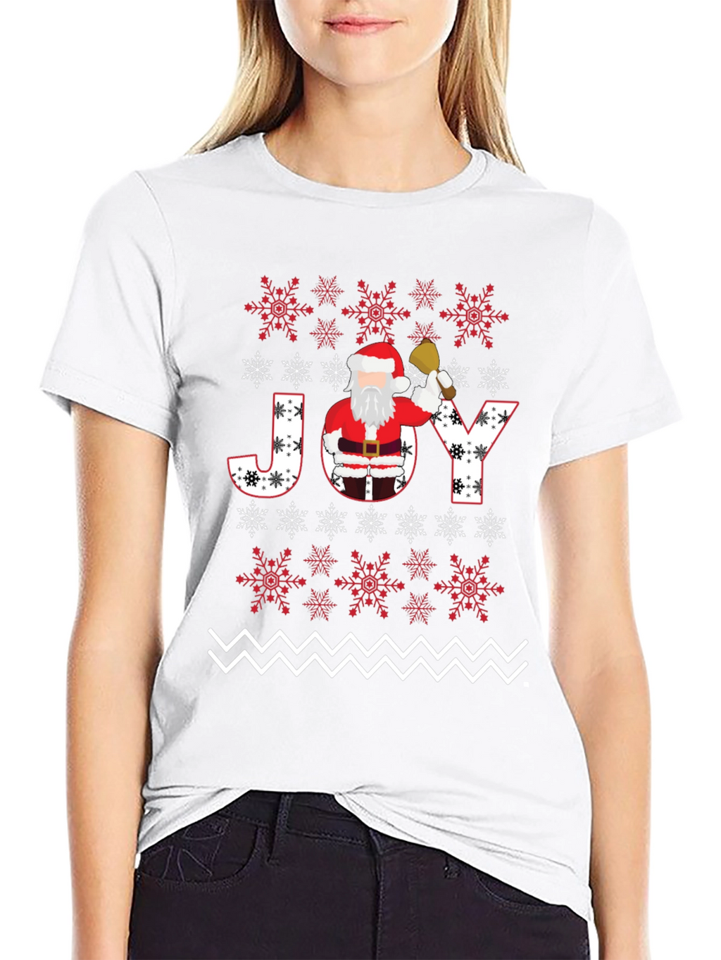 Christmas Joy Santa Graphic Tee