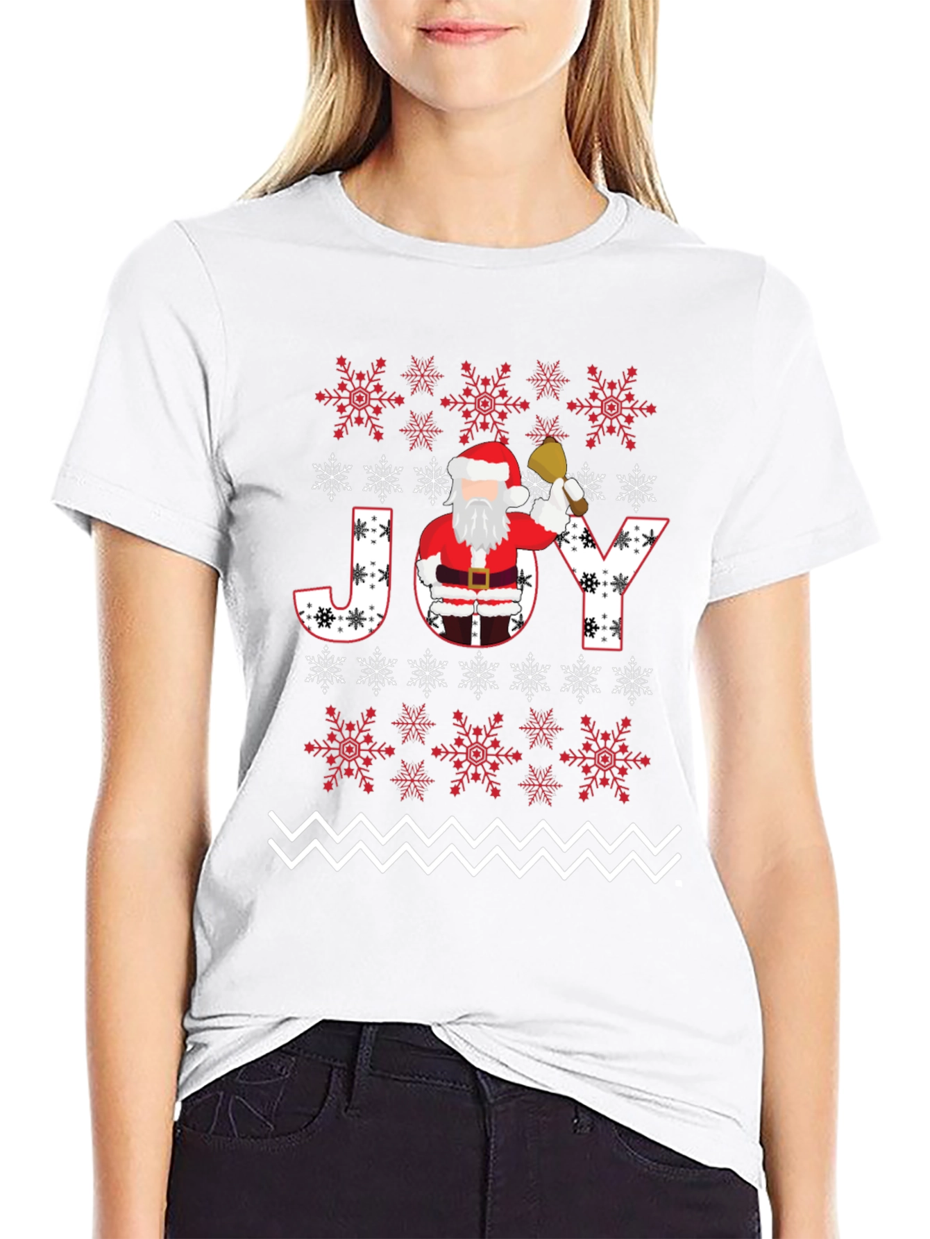 Christmas Joy Santa Graphic Tee