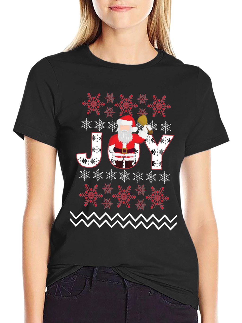 Christmas Joy Santa Graphic Tee
