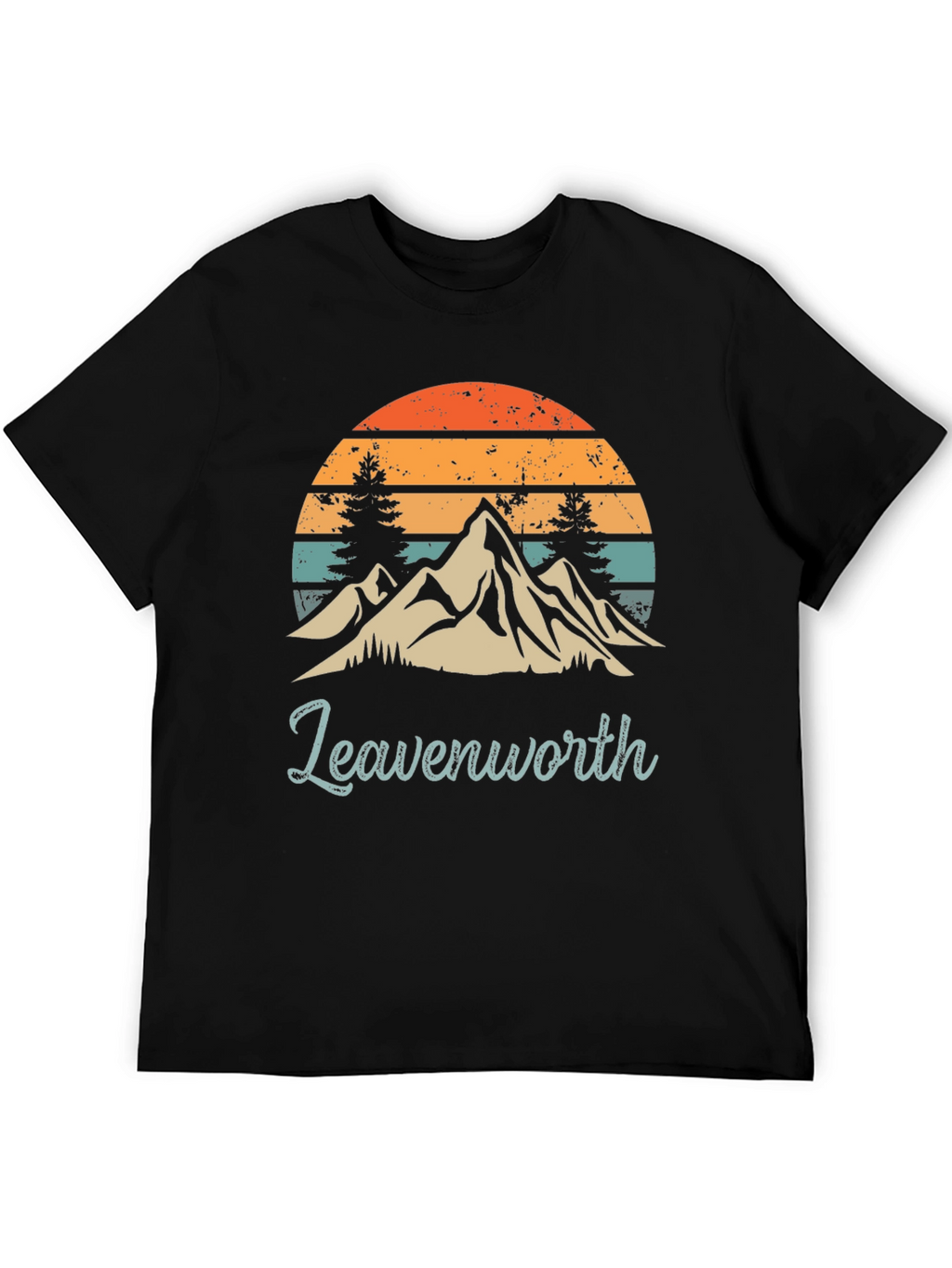 Leavenworth Mountain Sunset Graphic Tee