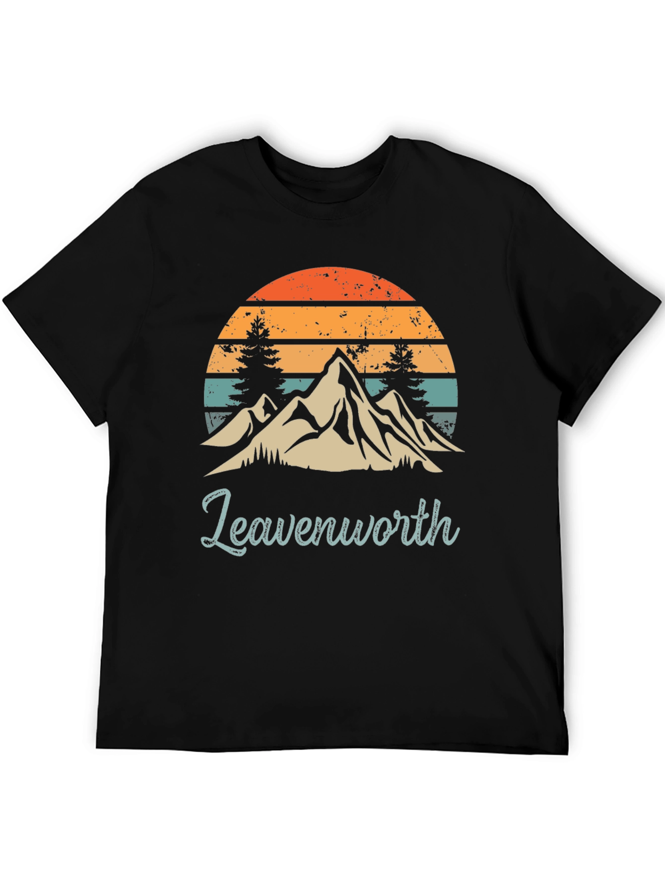 Leavenworth Mountain Sunset Graphic Tee