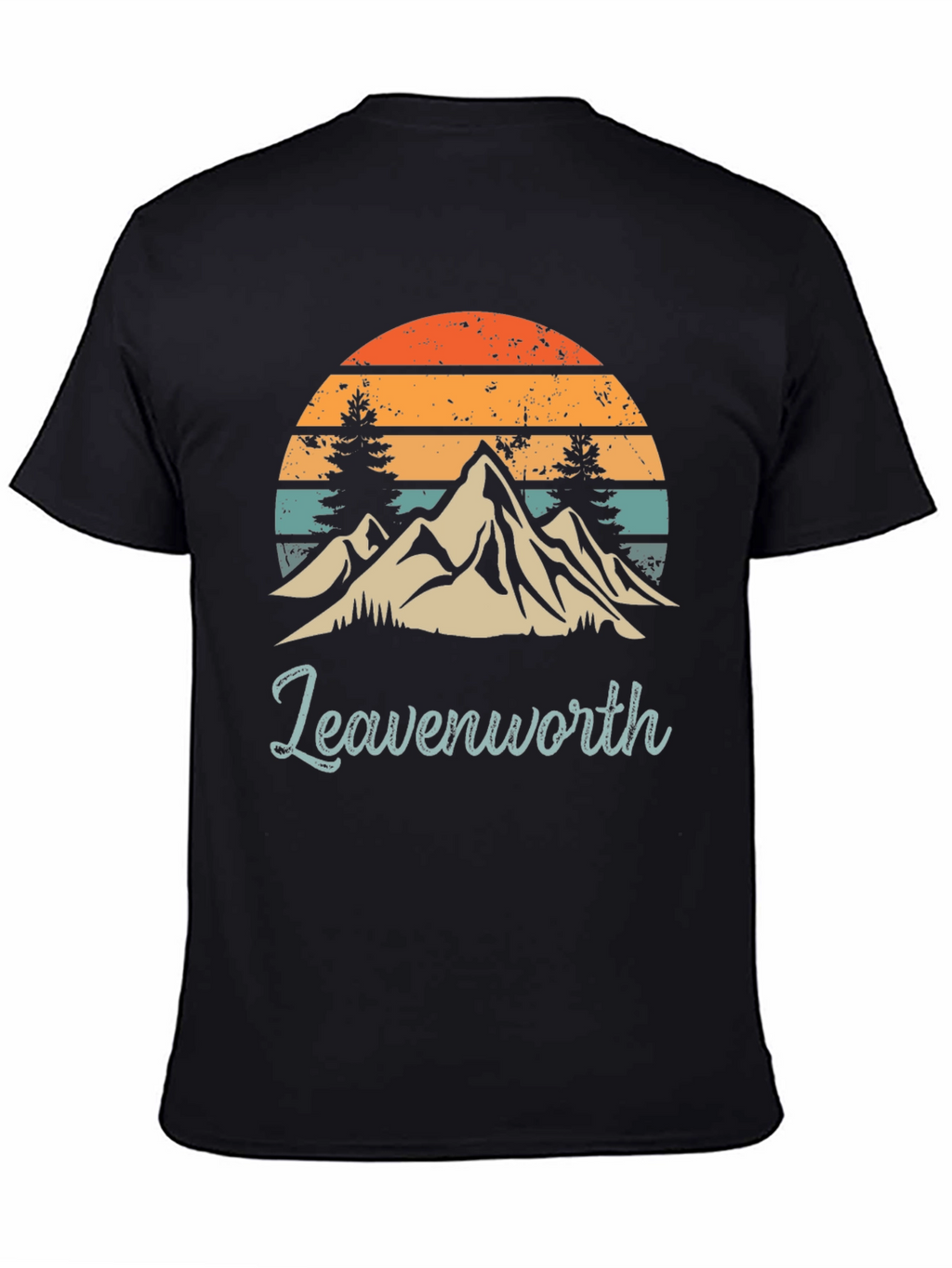 Leavenworth Mountain Sunset Graphic Tee