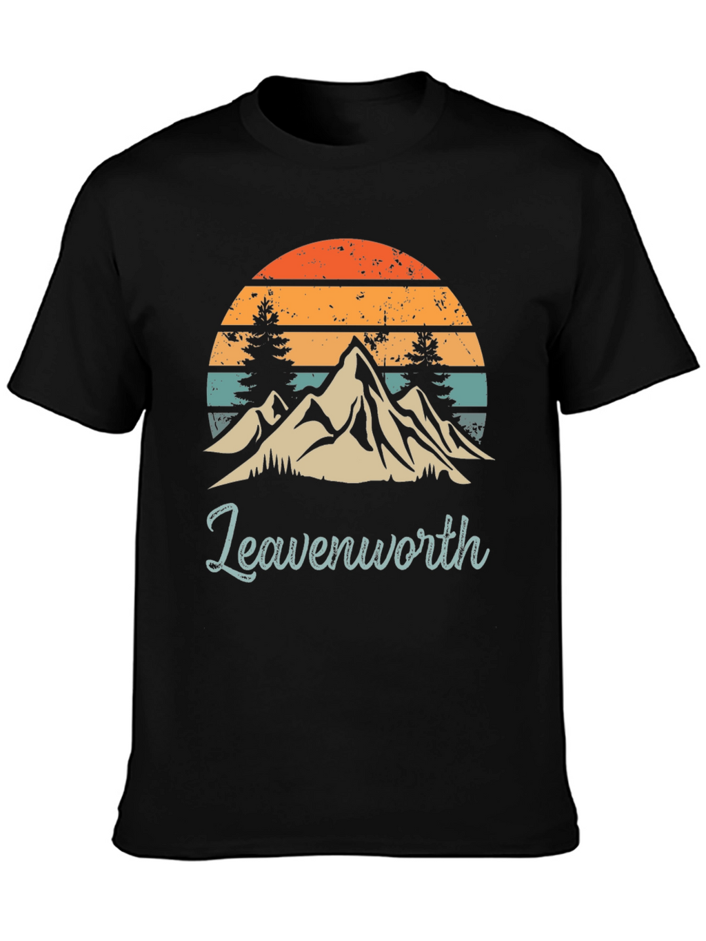 Leavenworth Mountain Sunset Graphic Tee