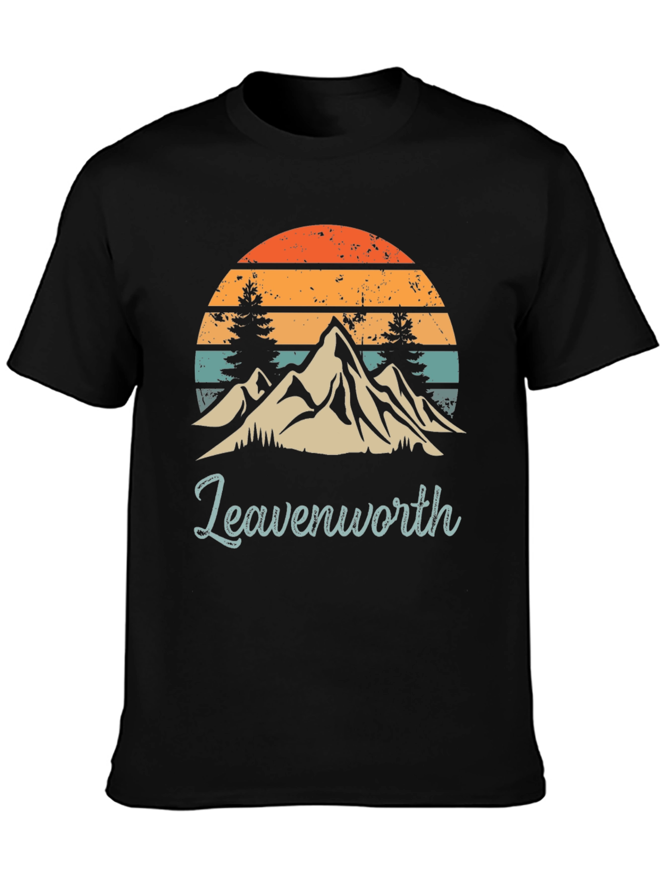 Leavenworth Mountain Sunset Graphic Tee