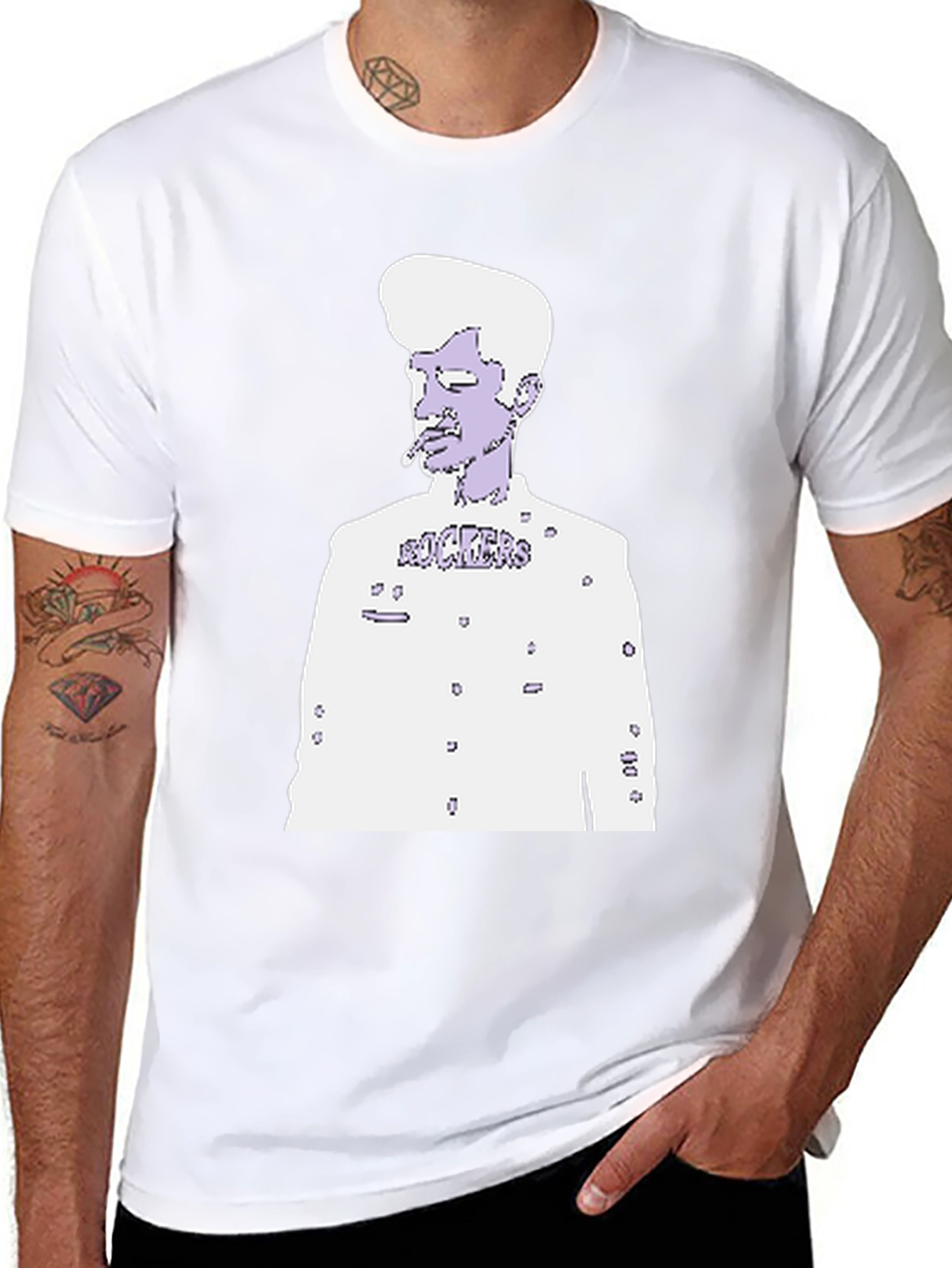 Retro Rockers Graphic Tee - Vintage Style Cotton T-Shirt