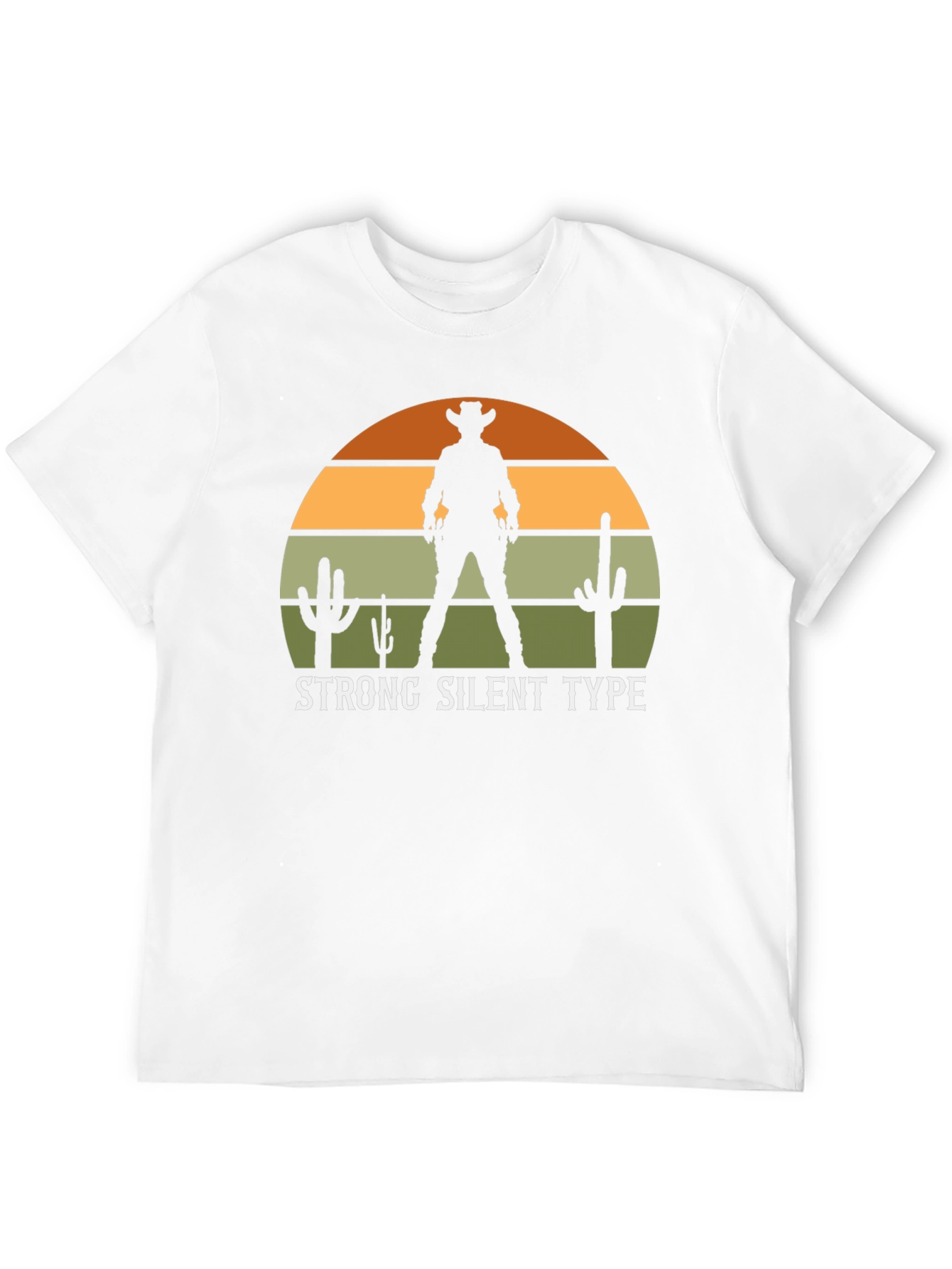 Strong Silent Type Western Sunset Graphic Tee