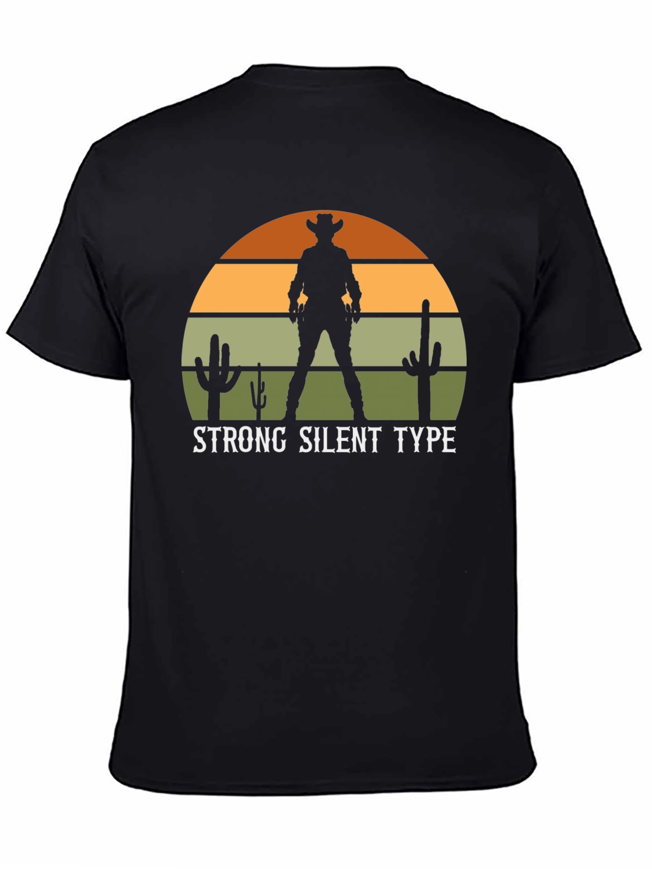 Strong Silent Type Western Sunset Graphic Tee
