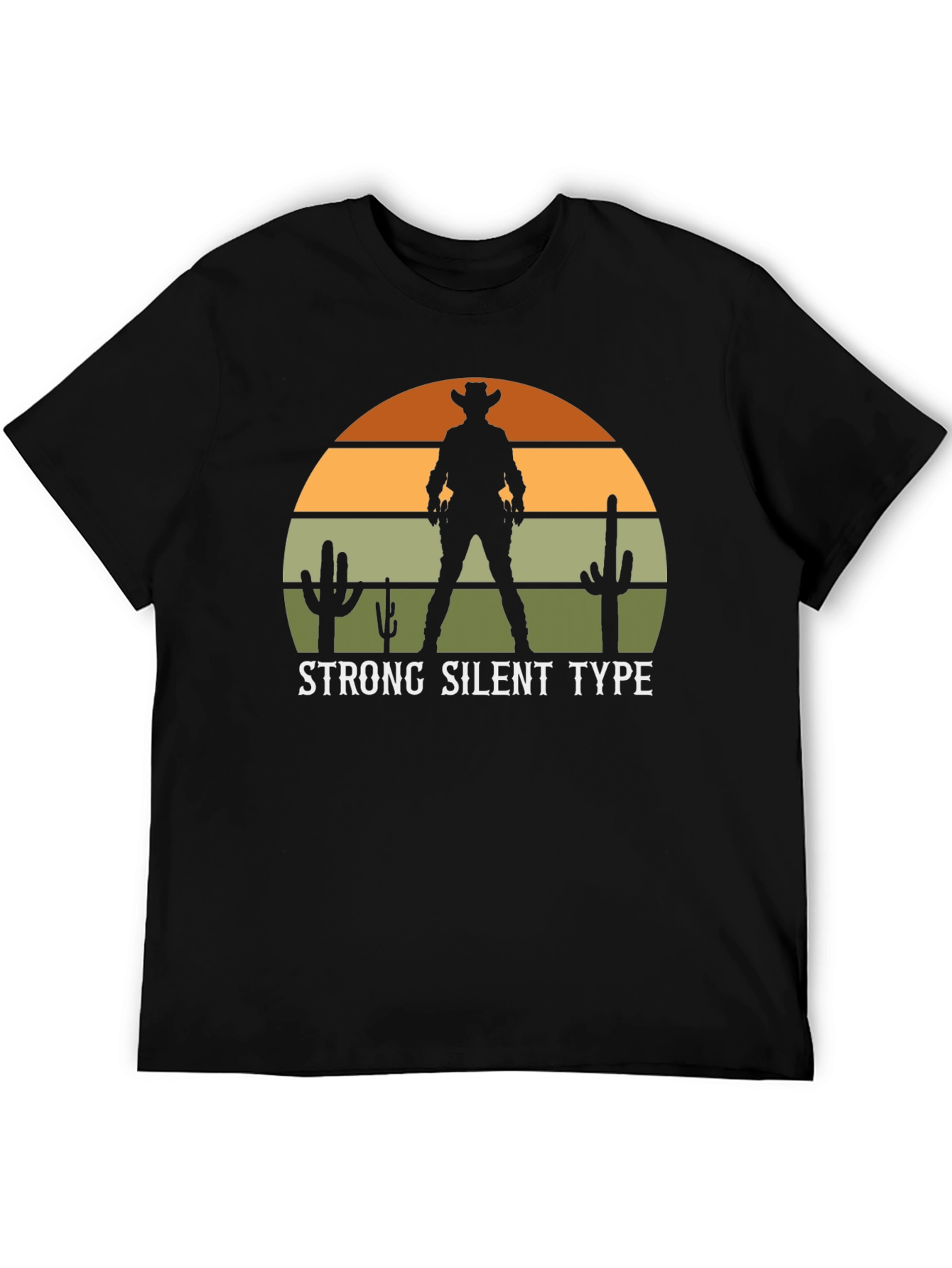 Strong Silent Type Western Sunset Graphic Tee