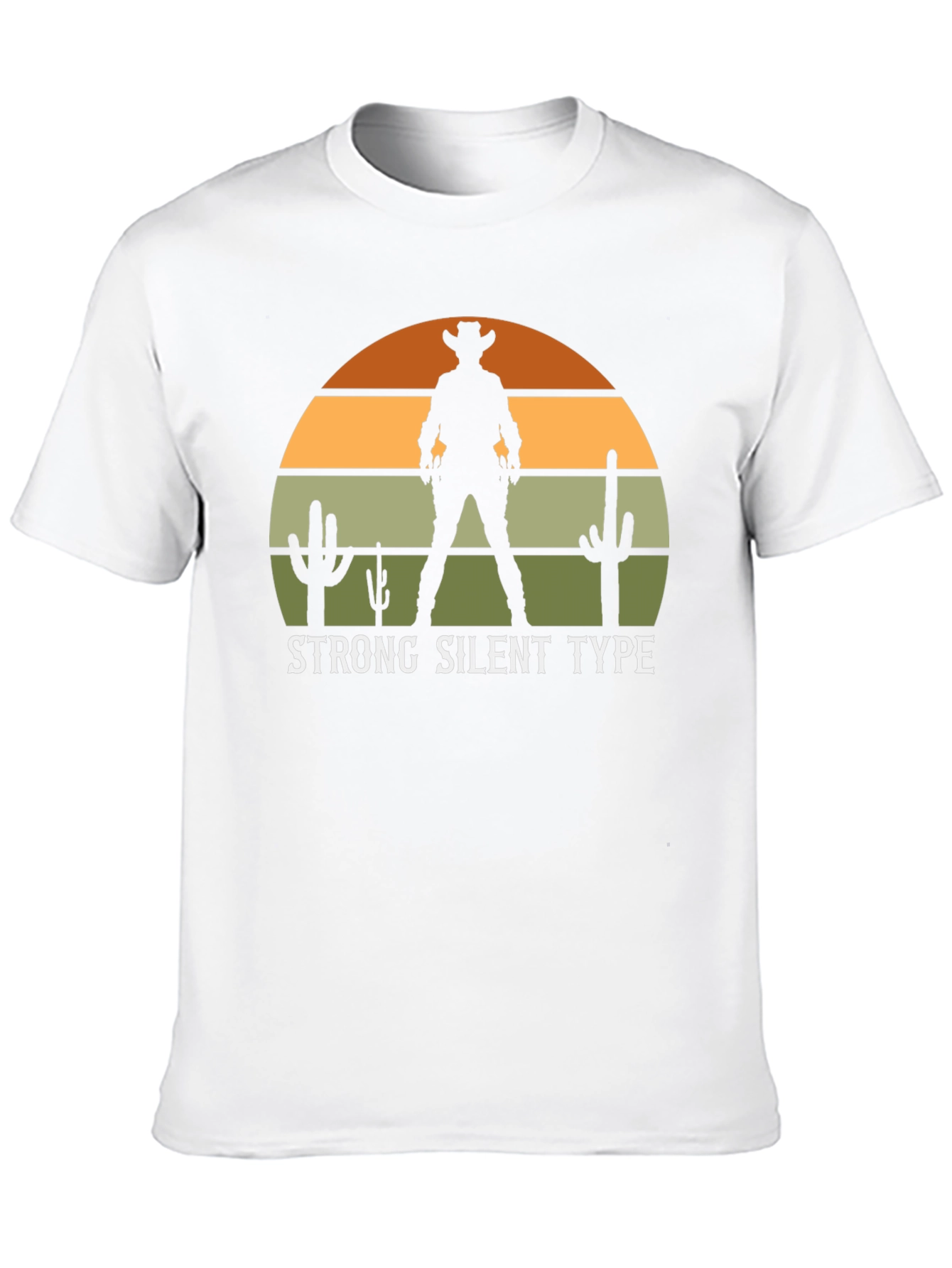 Strong Silent Type Western Sunset Graphic Tee