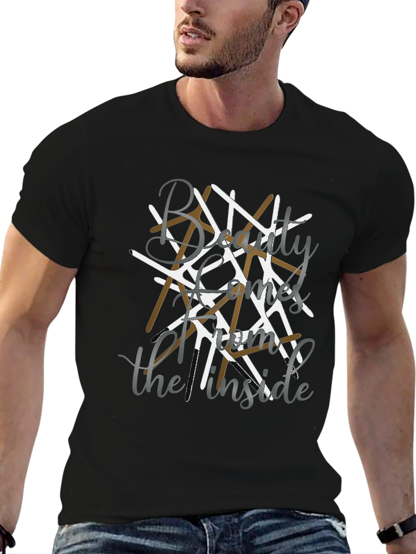 Beauty Comes from the Inside Black Tee