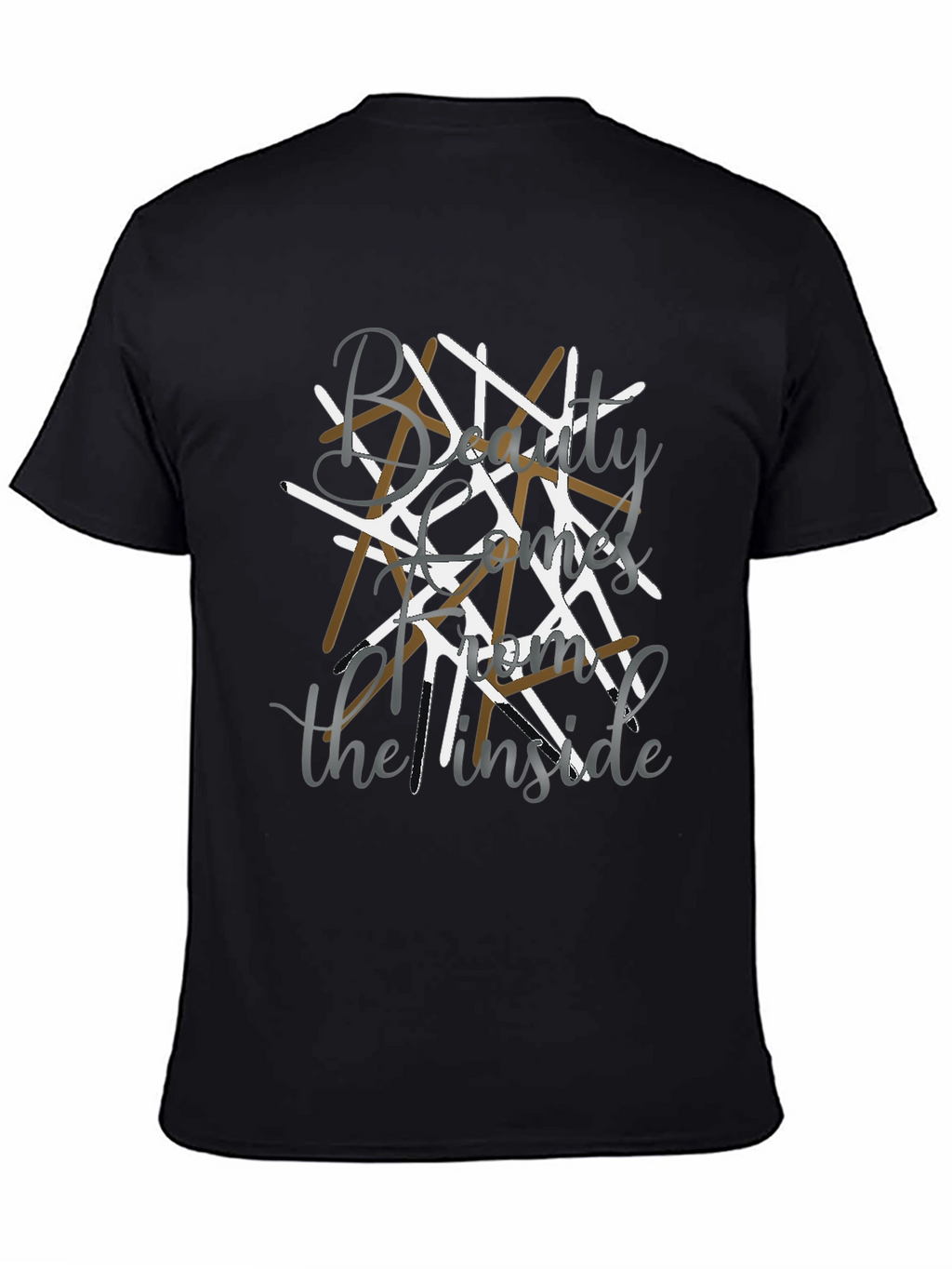 Beauty Comes from the Inside Black Tee