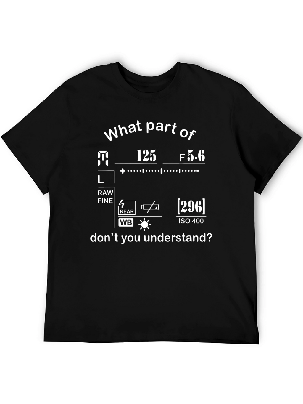 Photographer T-Shirt - Camera Settings Funny Gift Tee