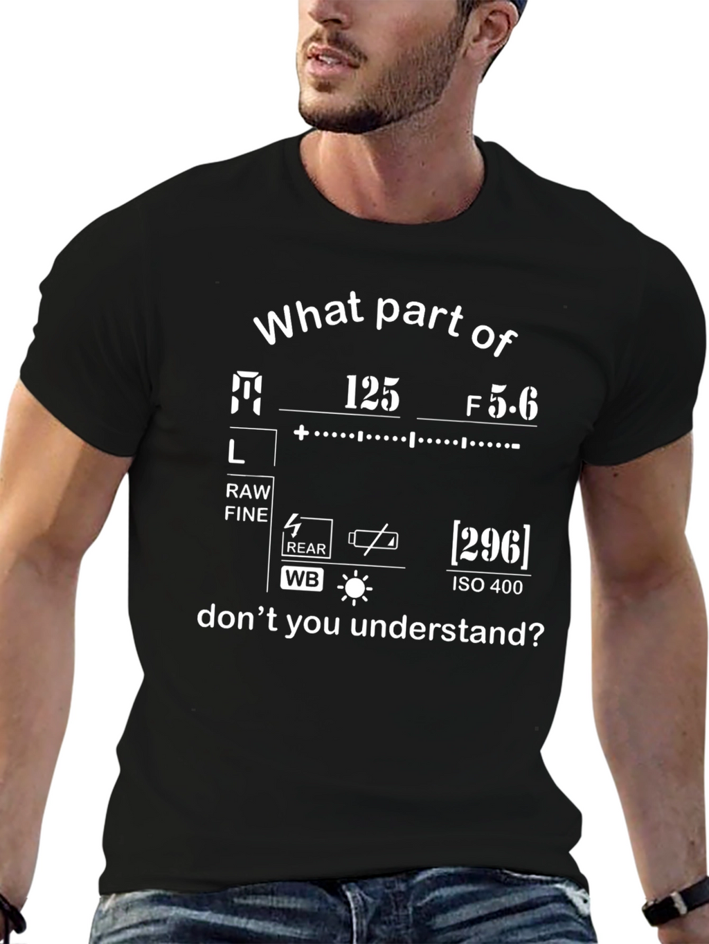 Photographer T-Shirt - Camera Settings Funny Gift Tee