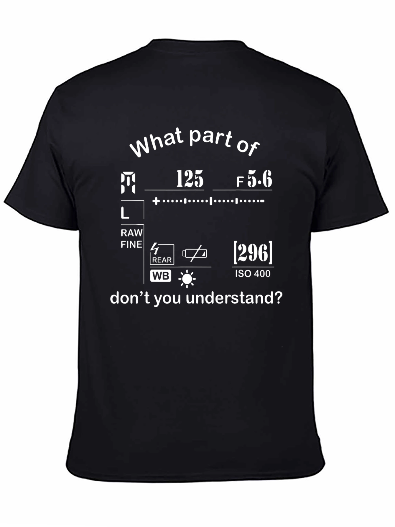 Photographer T-Shirt - Camera Settings Funny Gift Tee
