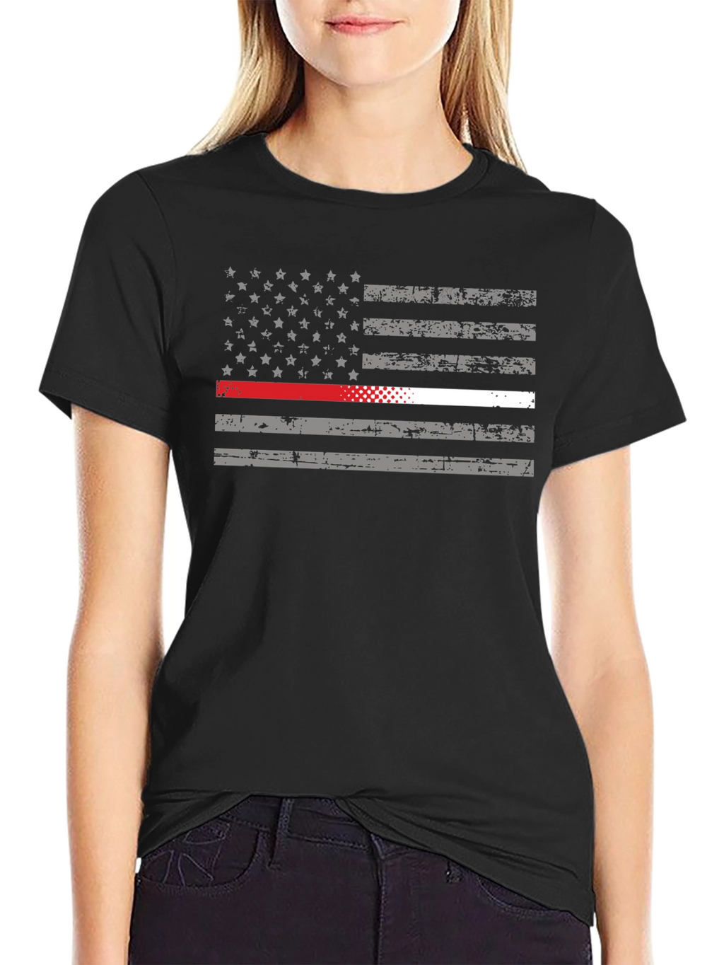 Thin Red Line Flag T-Shirt