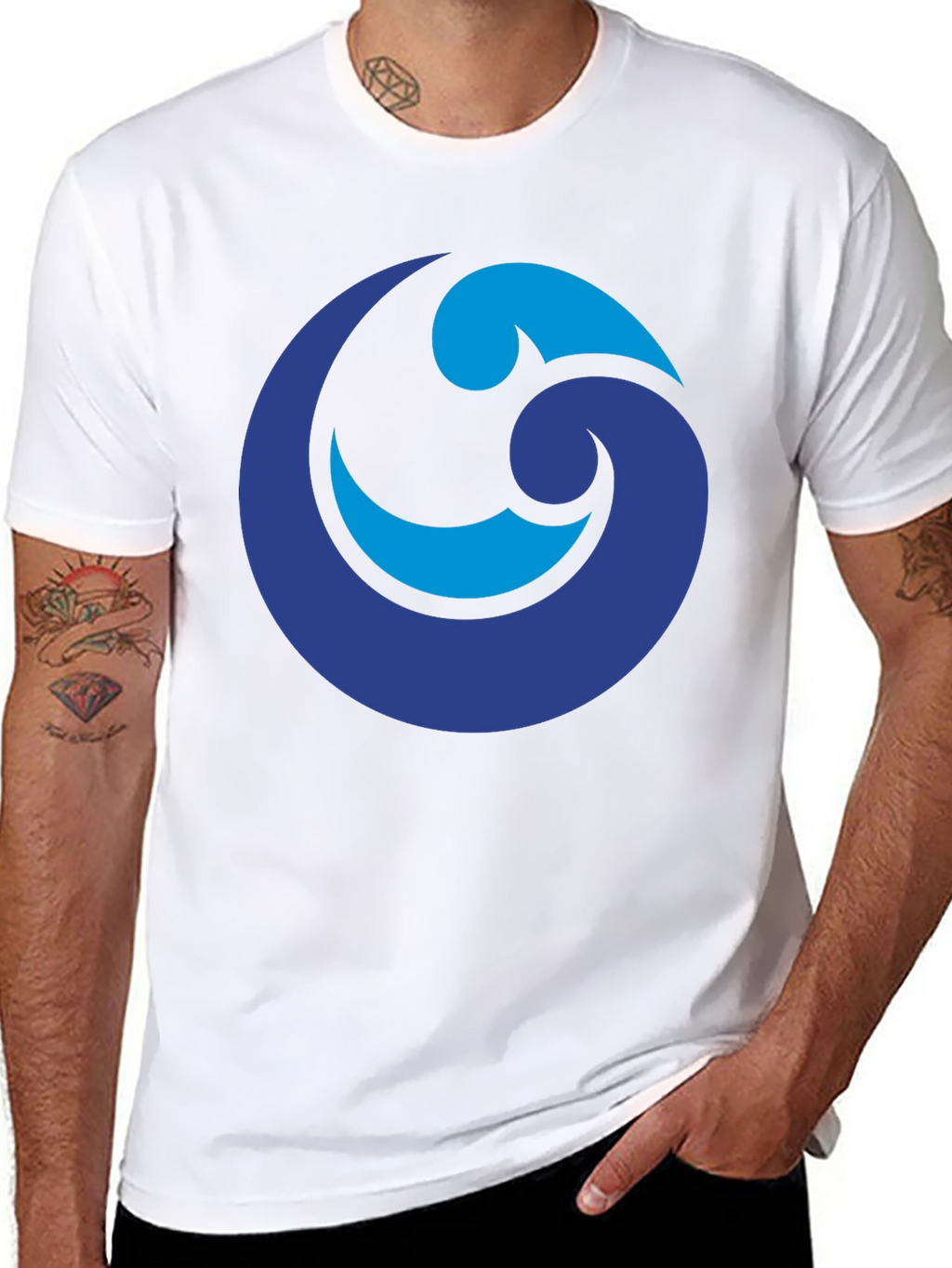 Blue Wave Graphic Tee