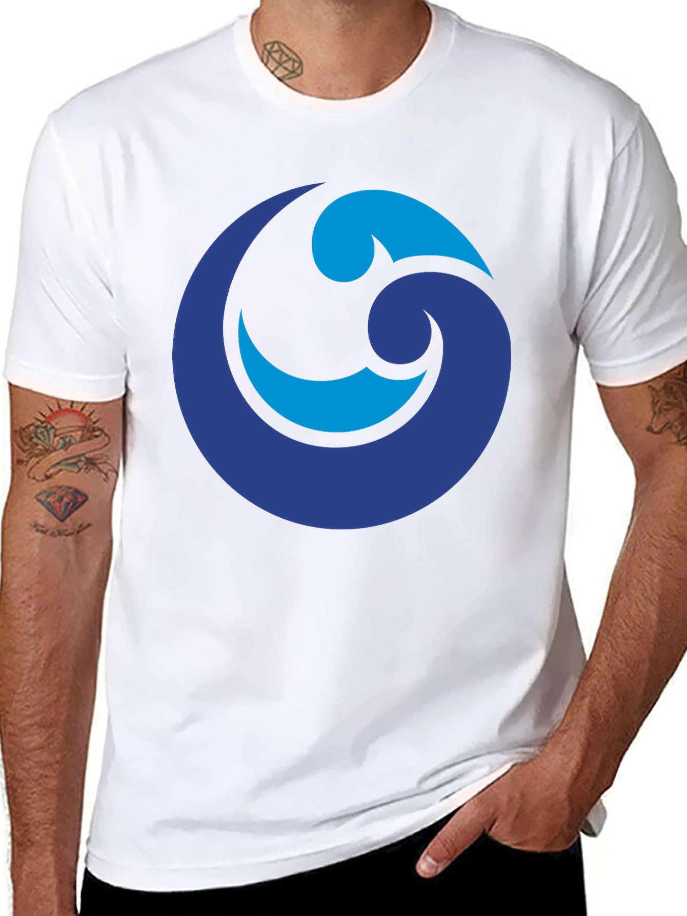 Blue Wave Graphic Tee